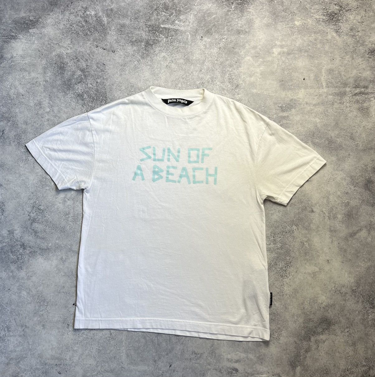 Palm Angels Palm angels white sun of a beach graphic tee Size US M / EU 48-50 / 2 - 1 Thumbnail