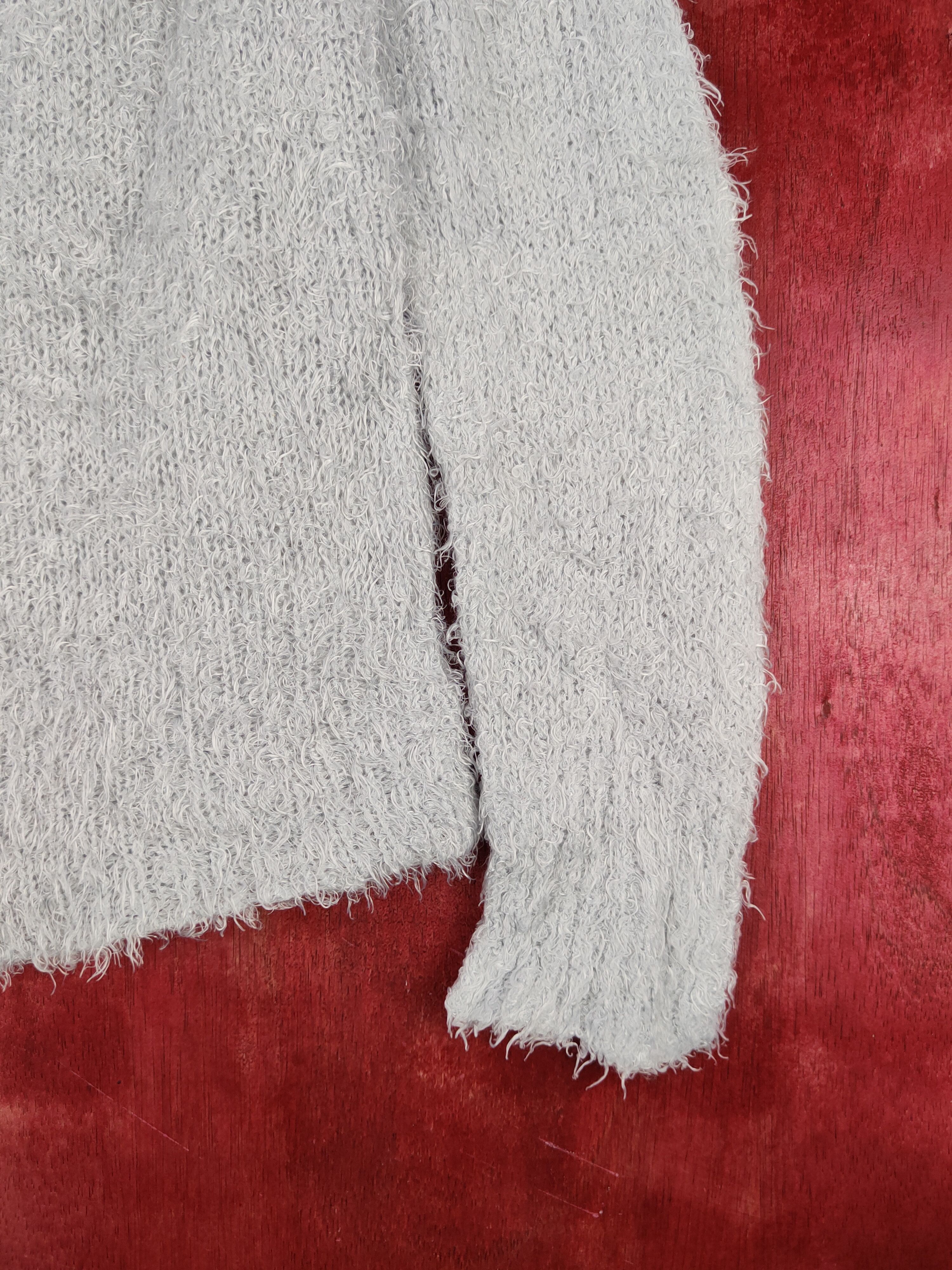 Japanese Brand × Vintage Earth Music & Ecology Light Blue Fur Mohair Knitwear #S1909 Size M / US 6-8 / IT 42-44 - 6 Thumbnail