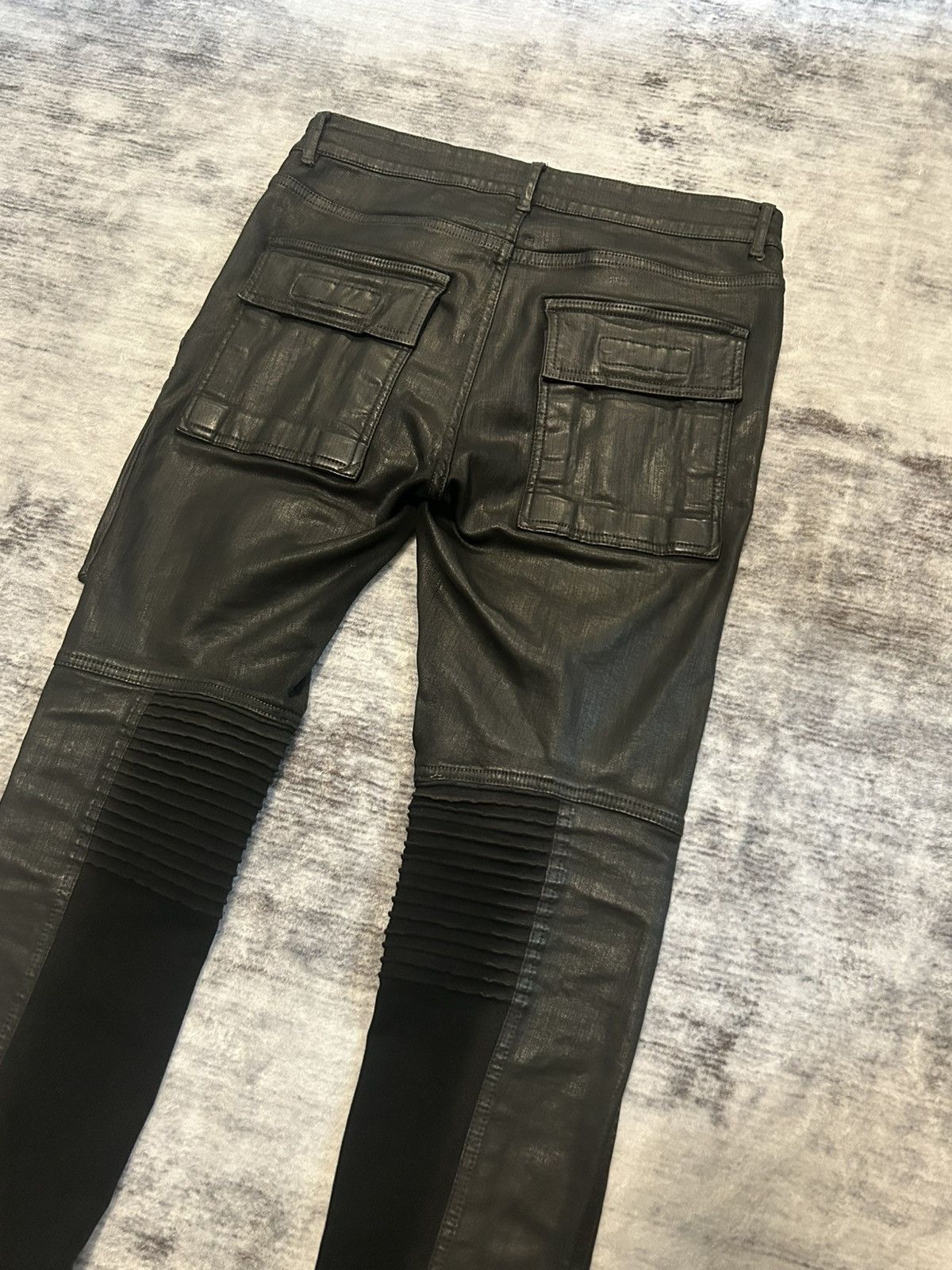 Rick Owens Drkshdw rick owens SS17 'Walrus' waxed memphis cut denim Size US 29 - 6 Thumbnail