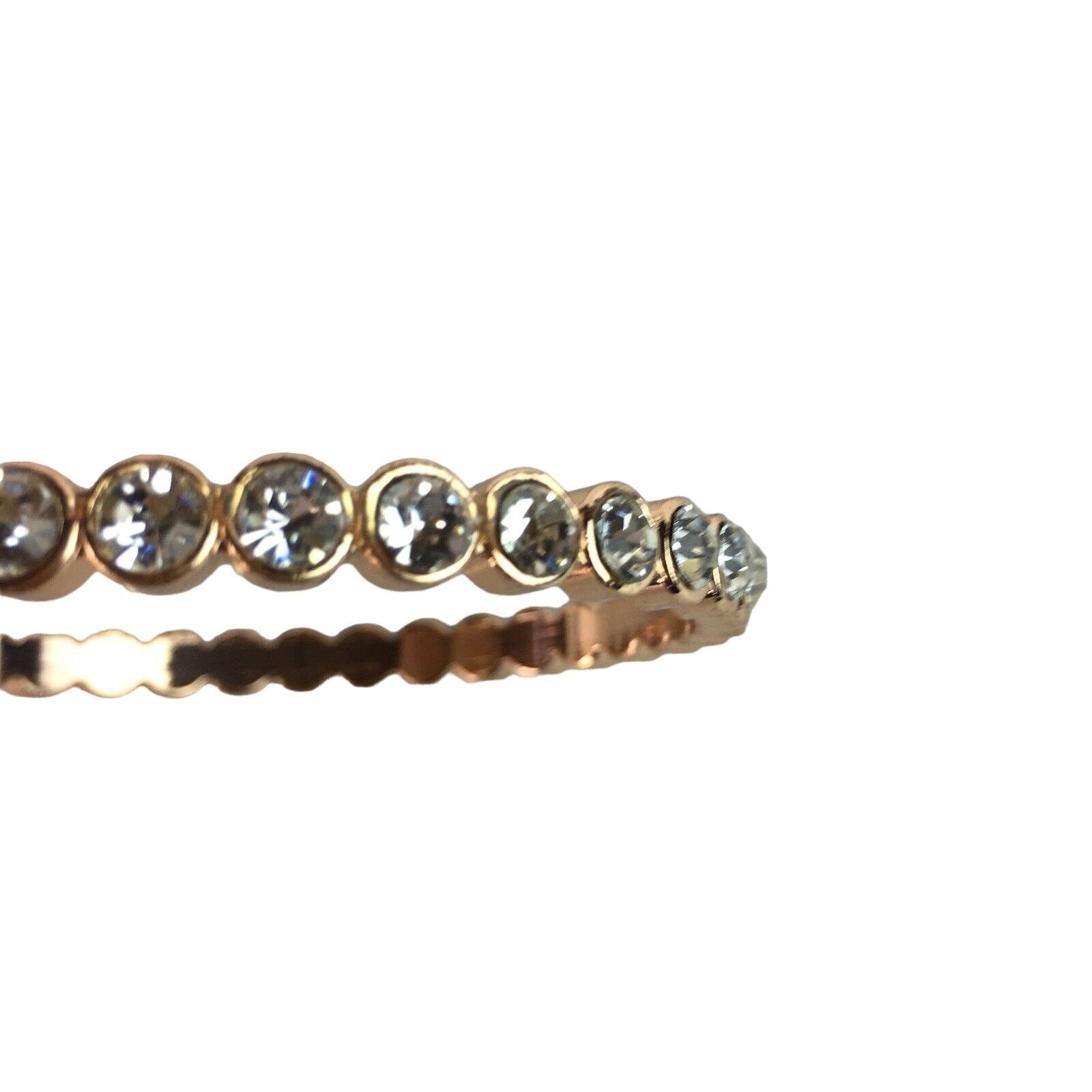 Other Womens Bracelet Rose Gold Tone Faux Stones All Around No Str Size ONE SIZE - 2 Thumbnail