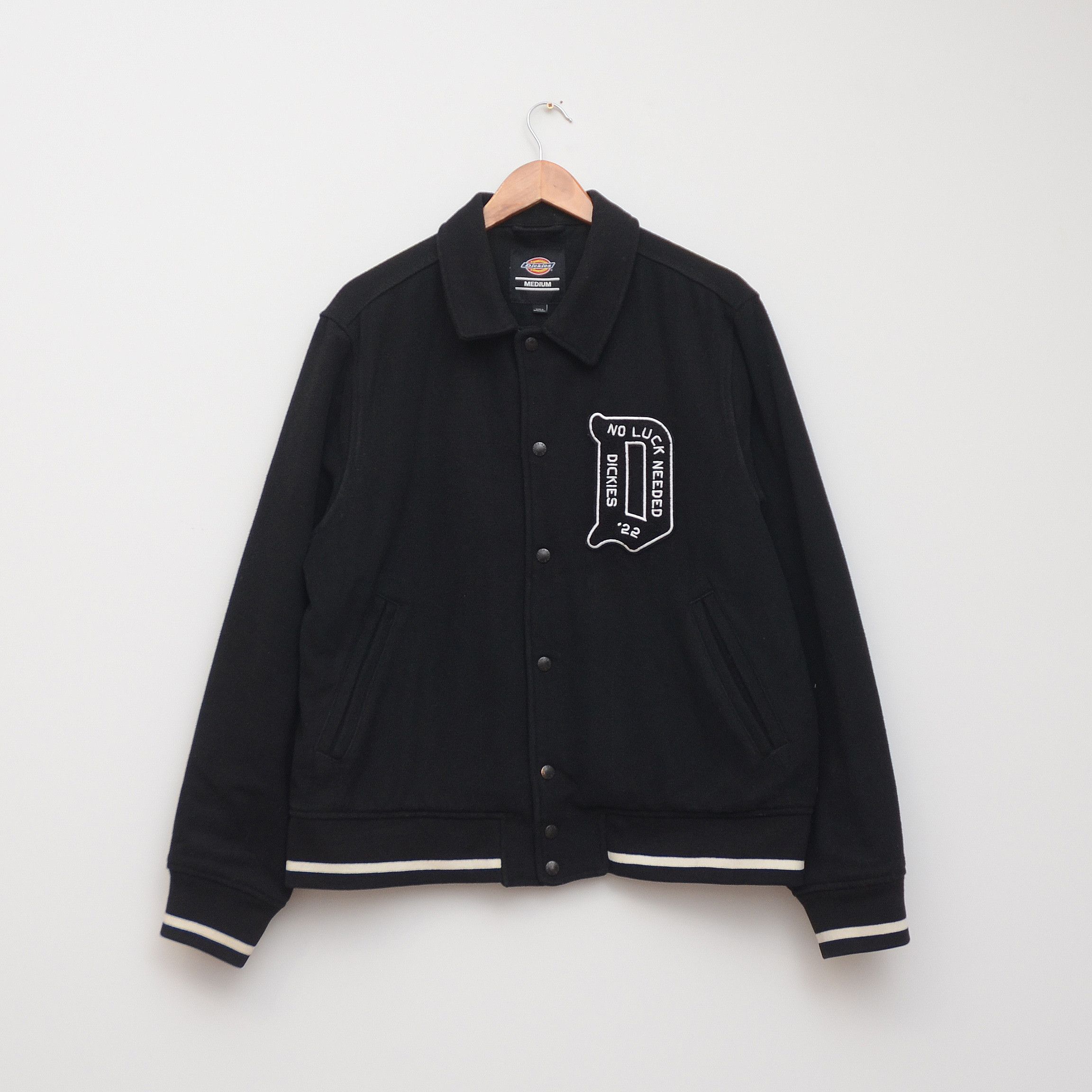 Dickies Dickies Union Springs Jacket Sz M Black Varsity Bomber Wool Size US M / EU 48-50 / 2 - 1 Thumbnail