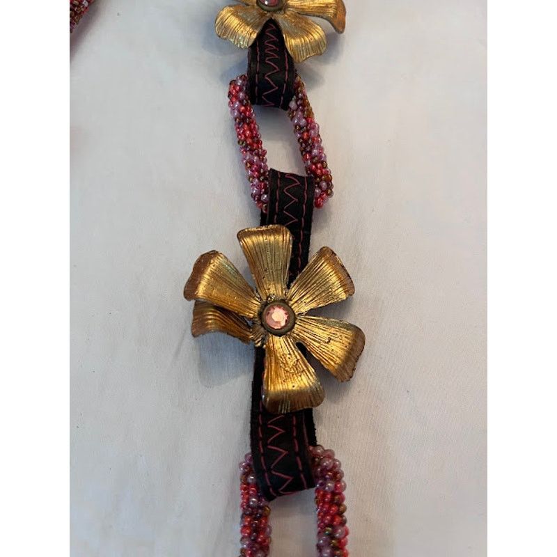 Mary Frances Mary Frances Belt Necklace Boho Adjustable Link VTG 90s Size ONE SIZE - 5 Thumbnail