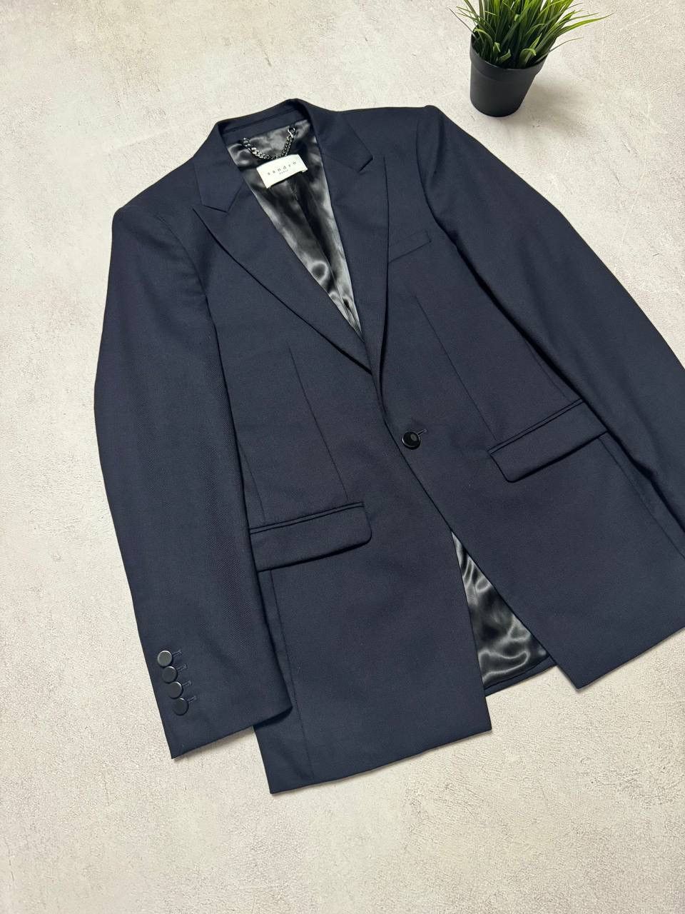 Designer × Sandro Sandro Paris Blazer Wool Mens 46 size Size 46R - 2 Thumbnail