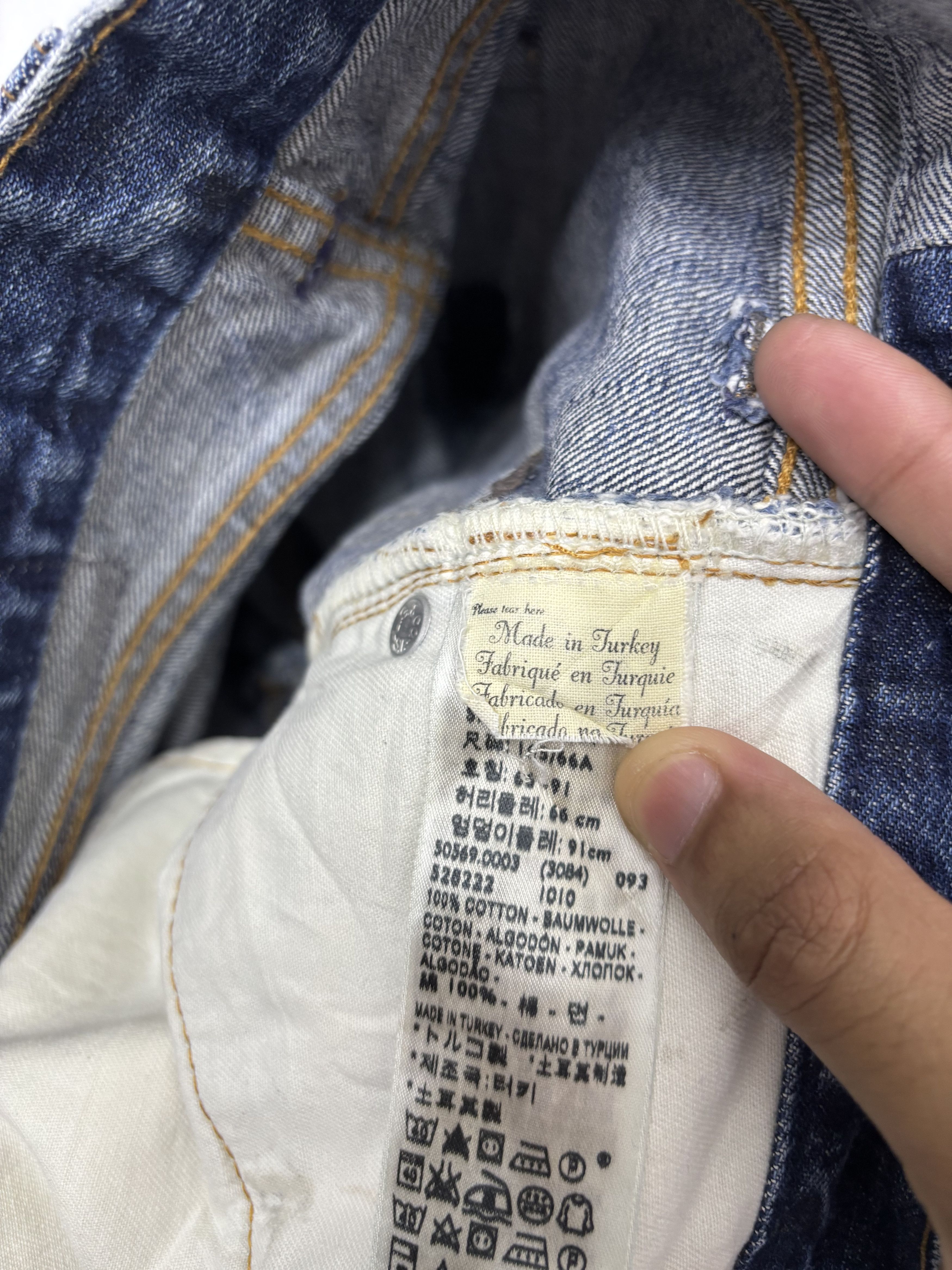 Levi's VINTAGE LEVIS 505 BIG E SELVEDGE DISTRESSED DENIM JEAN Size 27" / US 4 / IT 40 - 17 Thumbnail