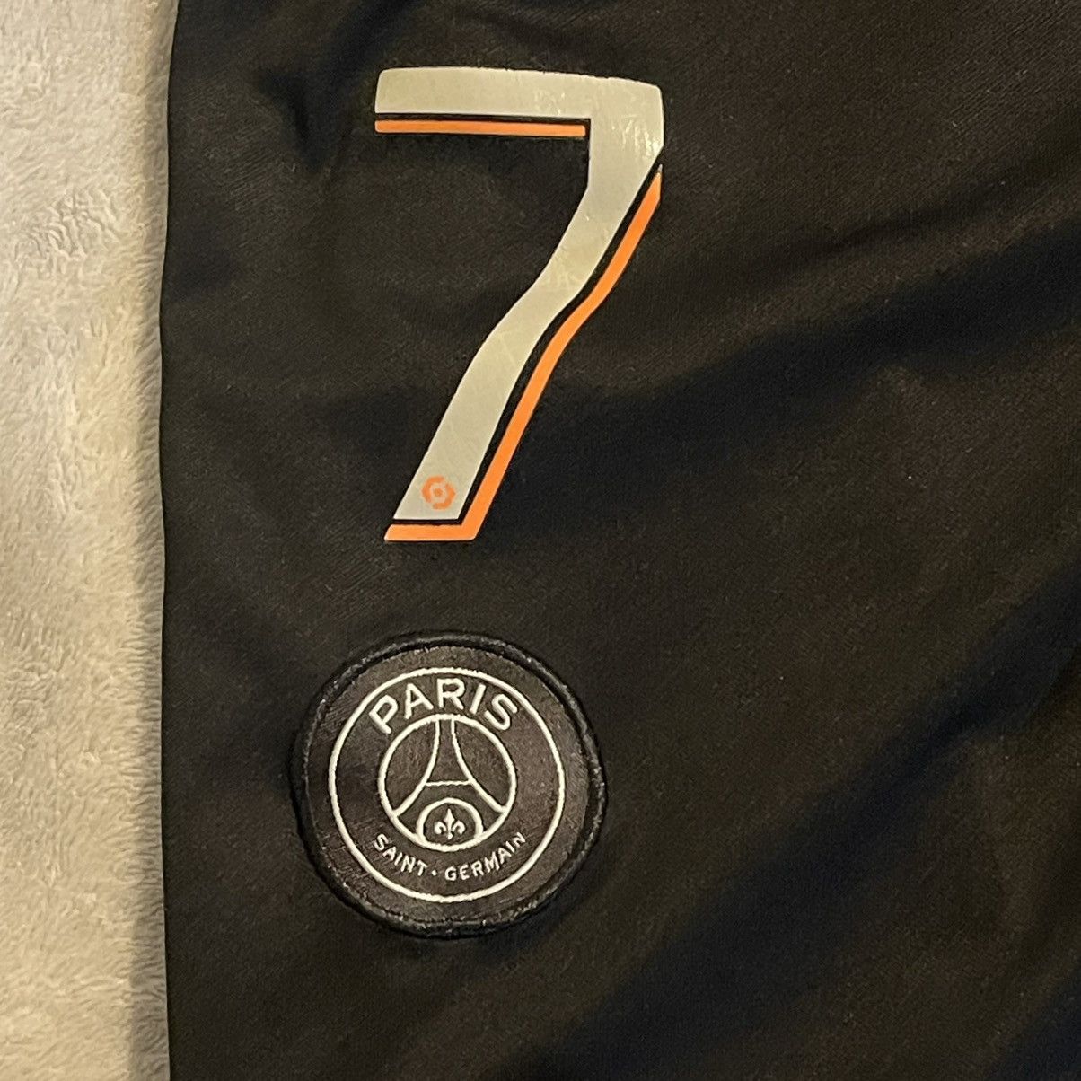 Jordan Brand PSG Shorts Men Small Black Jordan Stretch Kylian Mbappe #7 Size US 28 / EU 44 - 6 Thumbnail