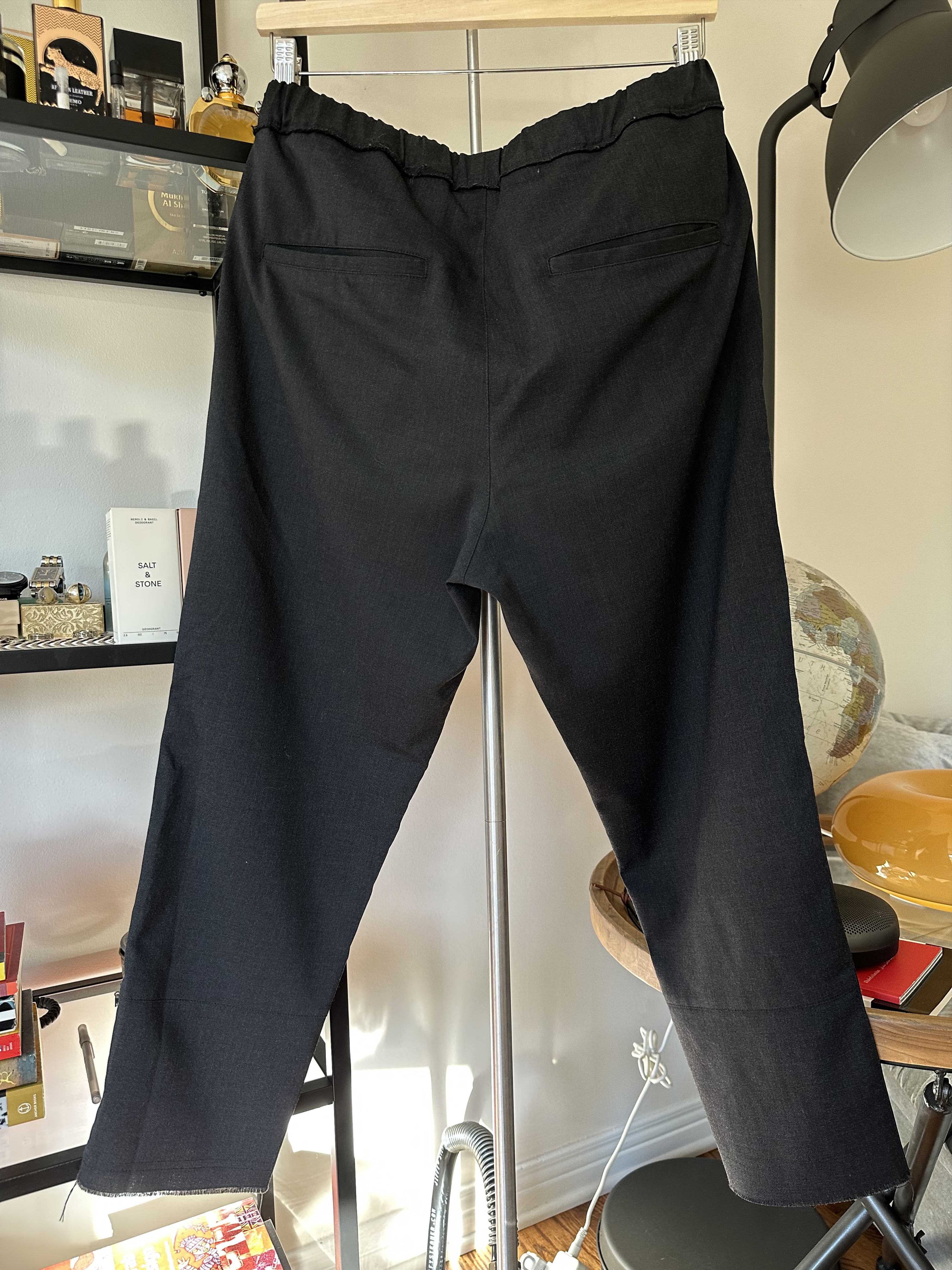 OAMC OAMC Raw Hem Tapered Cropped Wool Trousers Size US 30 / EU 46 - 5 Thumbnail