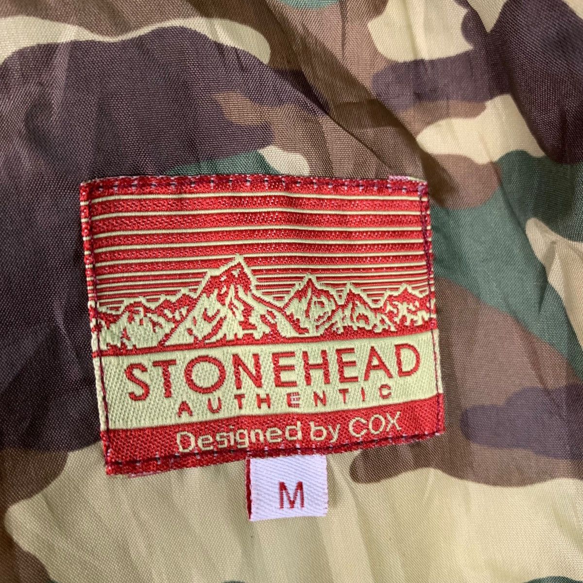 Japanese Brand STONEHEAD Colorblock Camo Lined Hoodie Jacket #0900-C40 Size US M / EU 48-50 / 2 - 18 Thumbnail