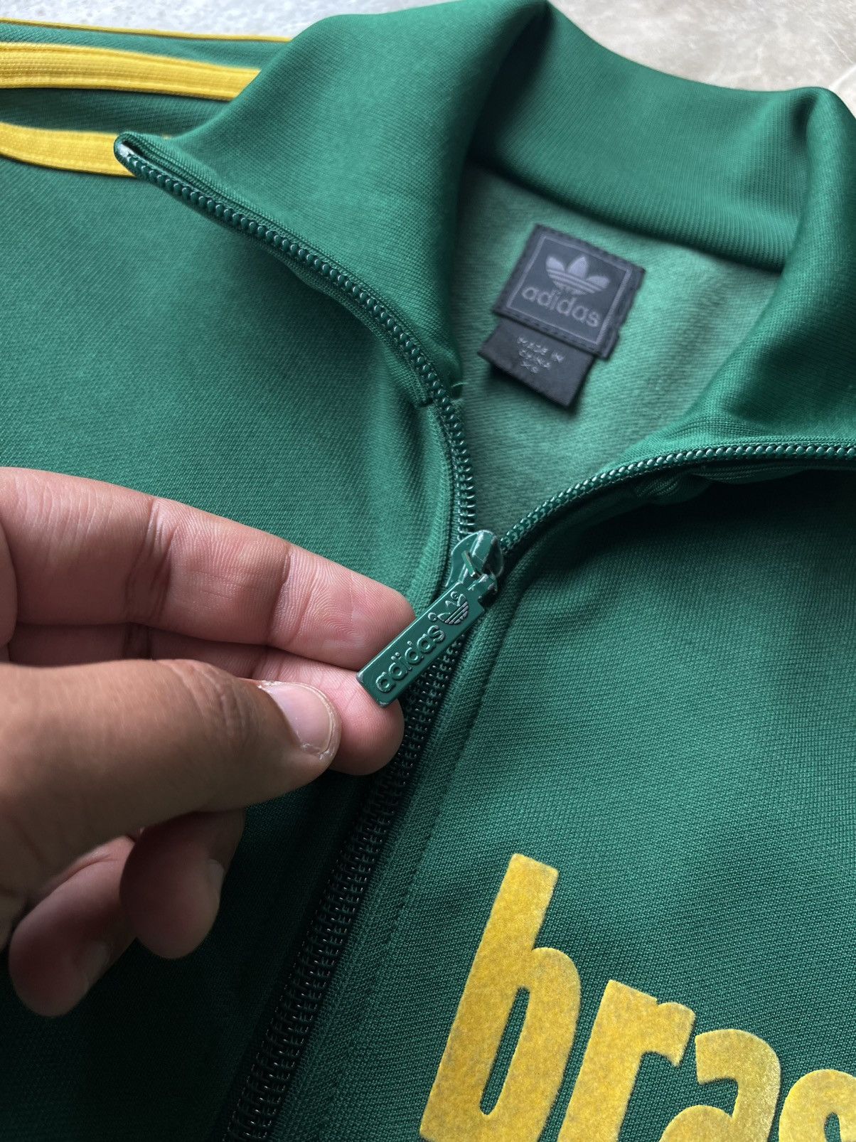 Adidas VINTAGE 2006 ADIDAS BRAZIL TRACKTOP Size US XS / EU 42 / 0 - 8 Thumbnail