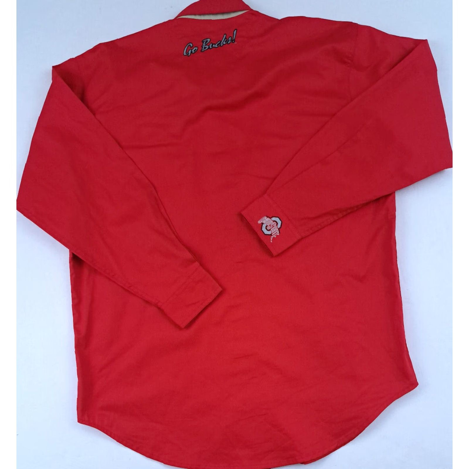 Vintage VINTAGE Ohio State Buckeyes Shirt Mens M Red 90s Button-Up Embroidered Logo Go Bucks Size US M / EU 48-50 / 2 - 5 Thumbnail