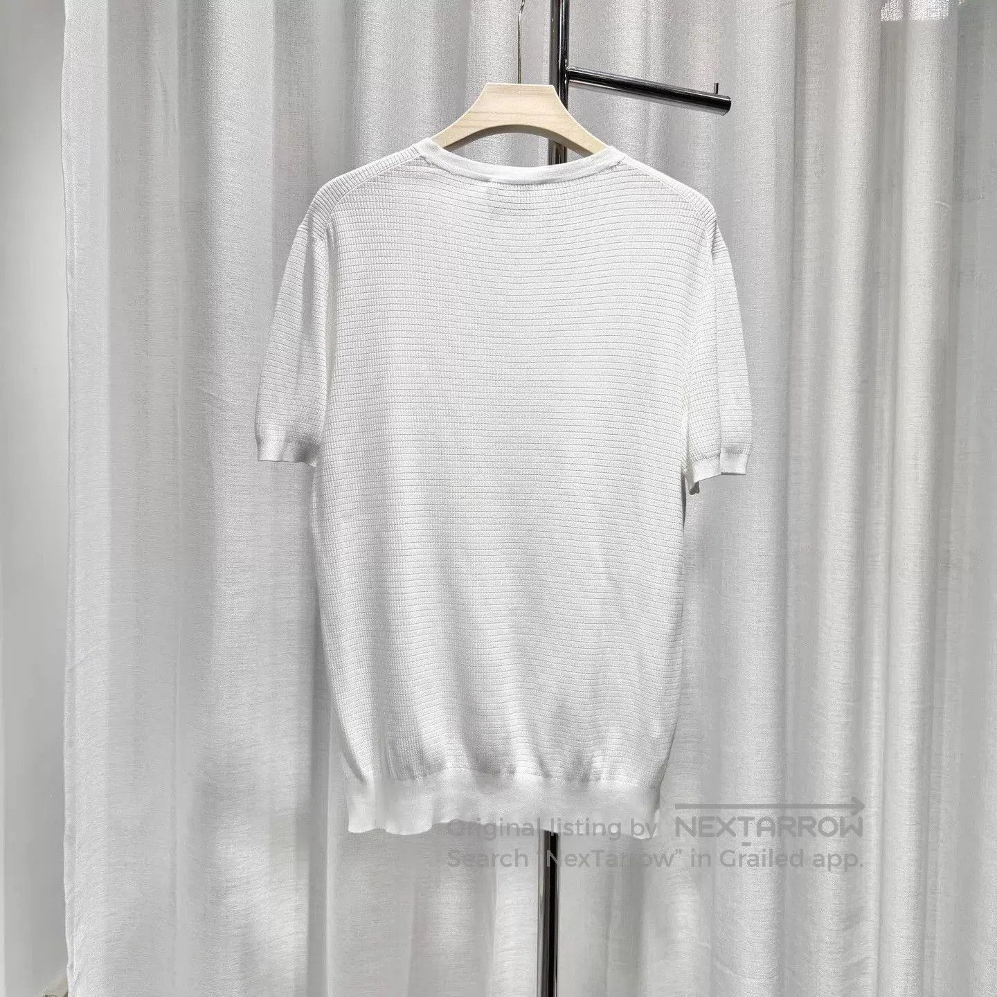Hermes White Short Sleeve Henley Shirt. Size US L / EU 52-54 / 3 - 2 Thumbnail