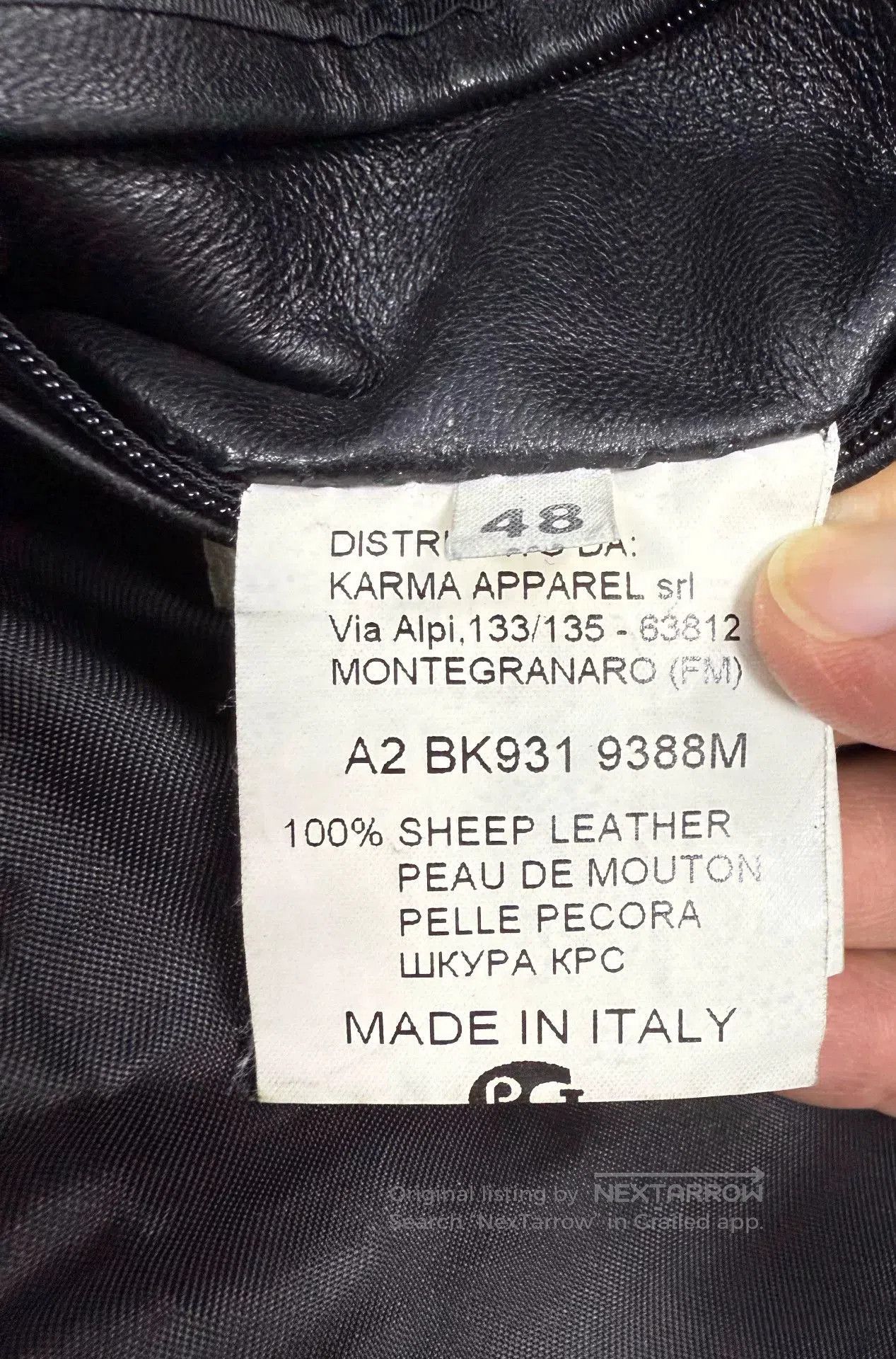Dirk Bikkembergs Black Bikkembergs Men's Leather Jacket. Size US M / EU 48-50 / 2 - 6 Thumbnail