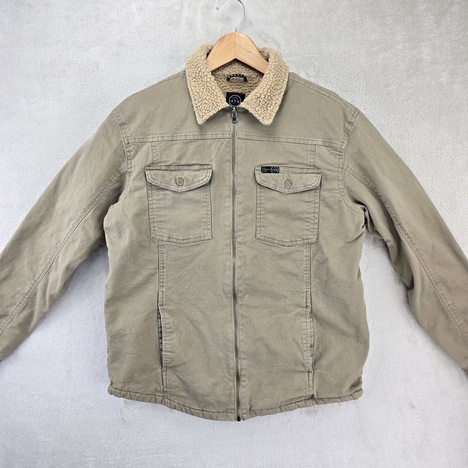 Wrangler Wrangler ATG Sherpa Lined Jacket M Canvas All Terrain Gear Size US M / EU 48-50 / 2 - 2 Thumbnail