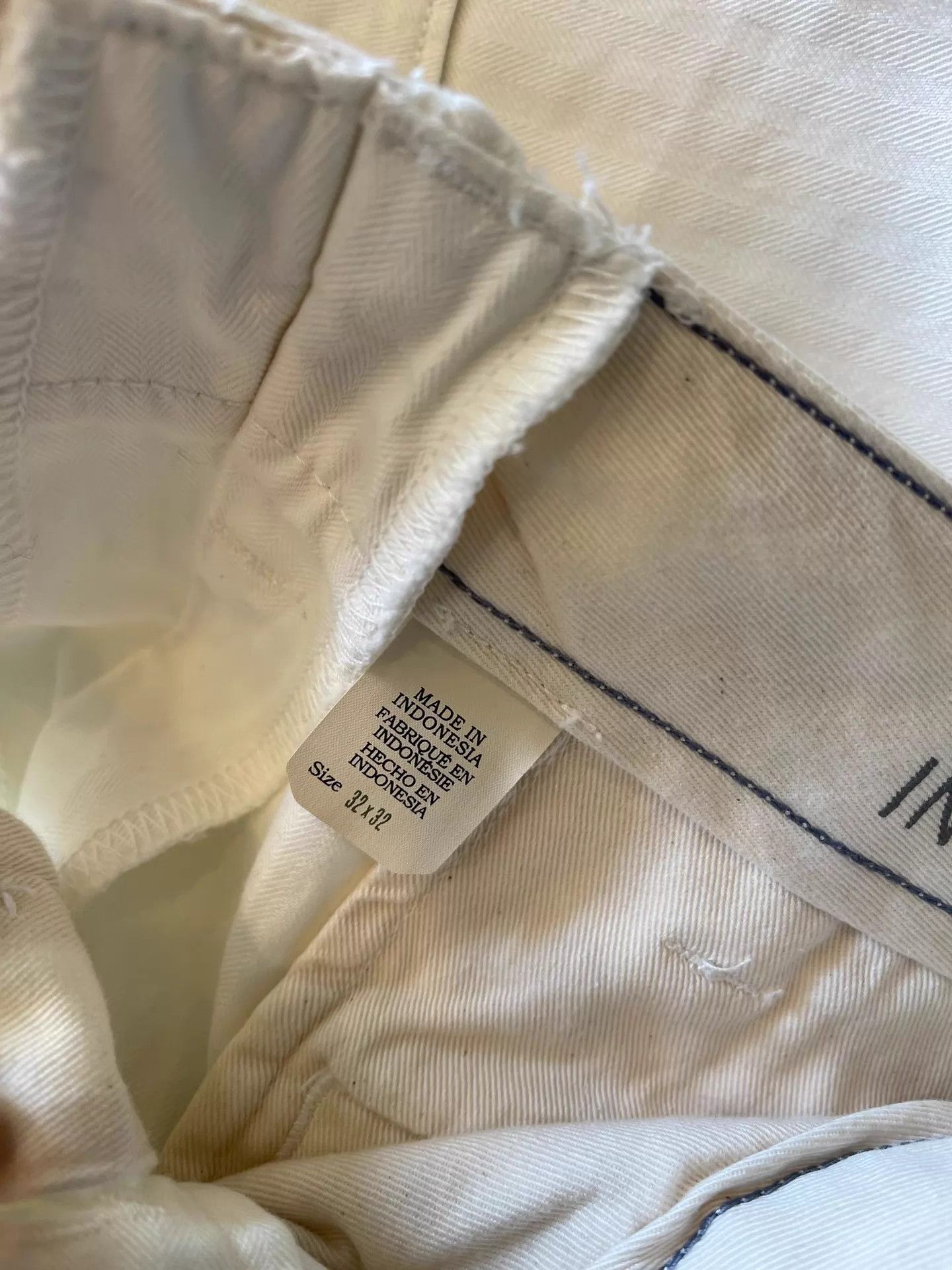 RRL Ralph Lauren RRL 26SS New White Herringbone Chino Pants 32x32 Size US 32 / EU 48 - 6 Thumbnail