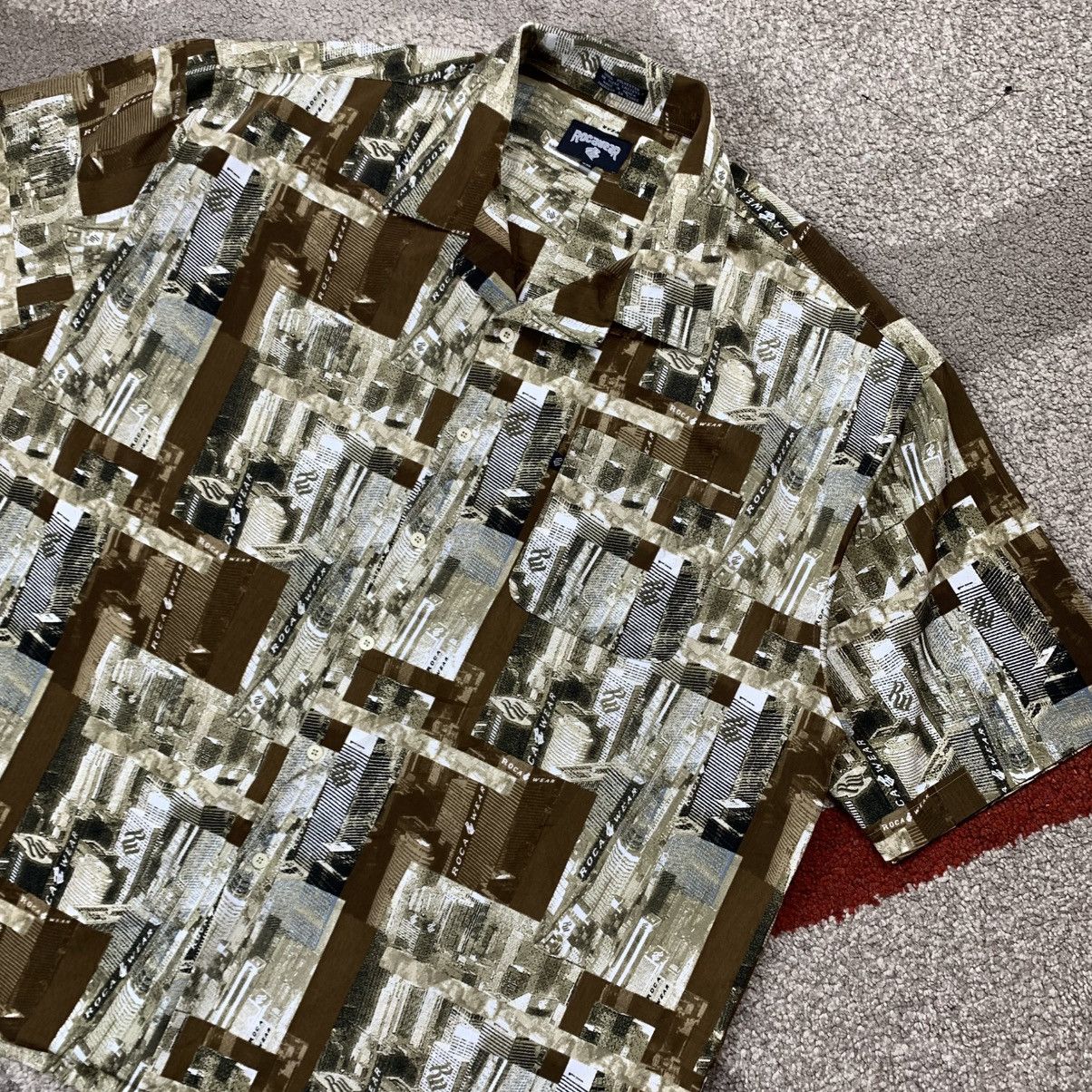 Rocawear × Vintage Rocawear Open Collar Shirt Hip Hop Style Size US XXL / EU 58 / 5 - 7 Thumbnail