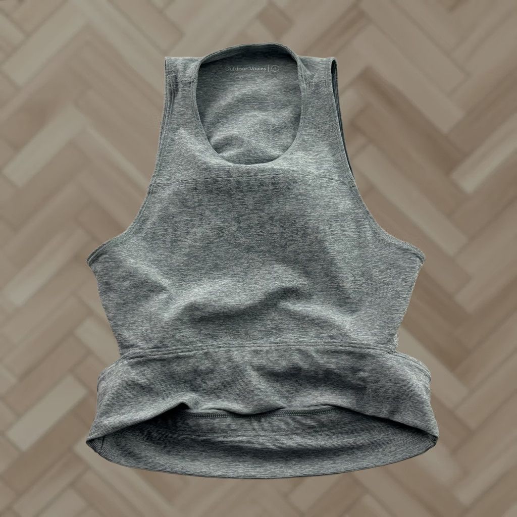 Outdoor Voices Outdoor Voices Sports Bra Women's Small Blue Gray Shirt Bra Womens S Blue Gray Sports Bra Size ONE SIZE - 1 Thumbnail