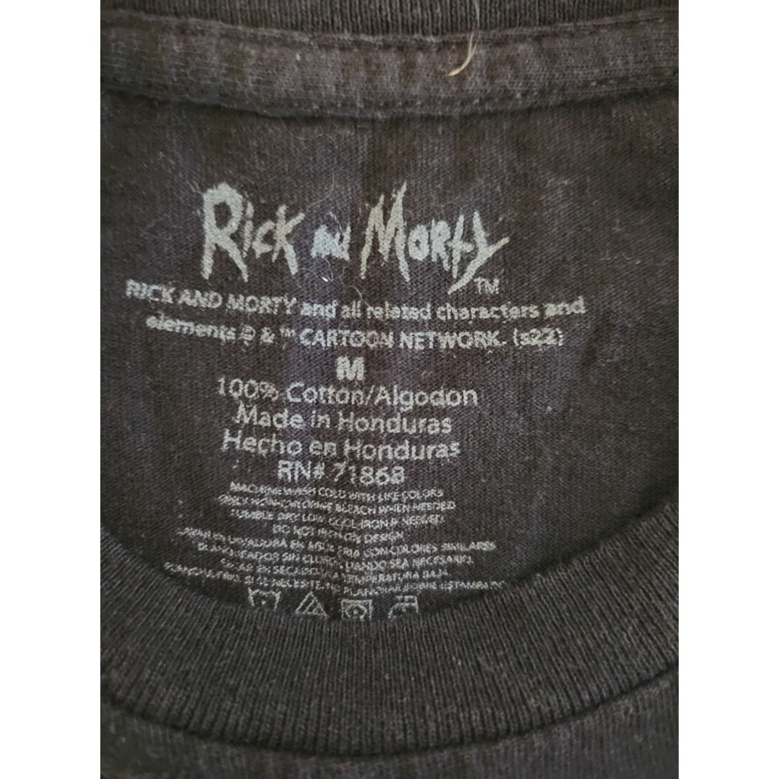 Pinko Rick and Morty Windowpane Tee T-Shirt Mens Size Medium Black Neon Pink Size US M / EU 48-50 / 2 - 2 Thumbnail