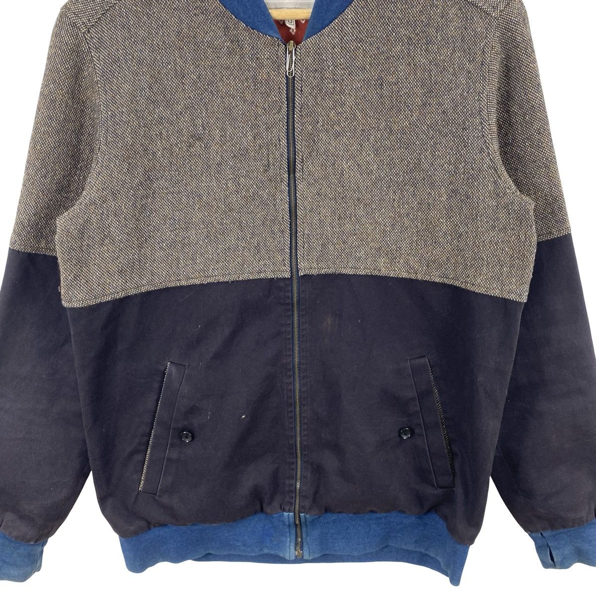 Other STILL GOOD Bomber Jacket Grey Tweed Panel Zip Up Size US S / EU 44-46 / 1 - 6 Thumbnail