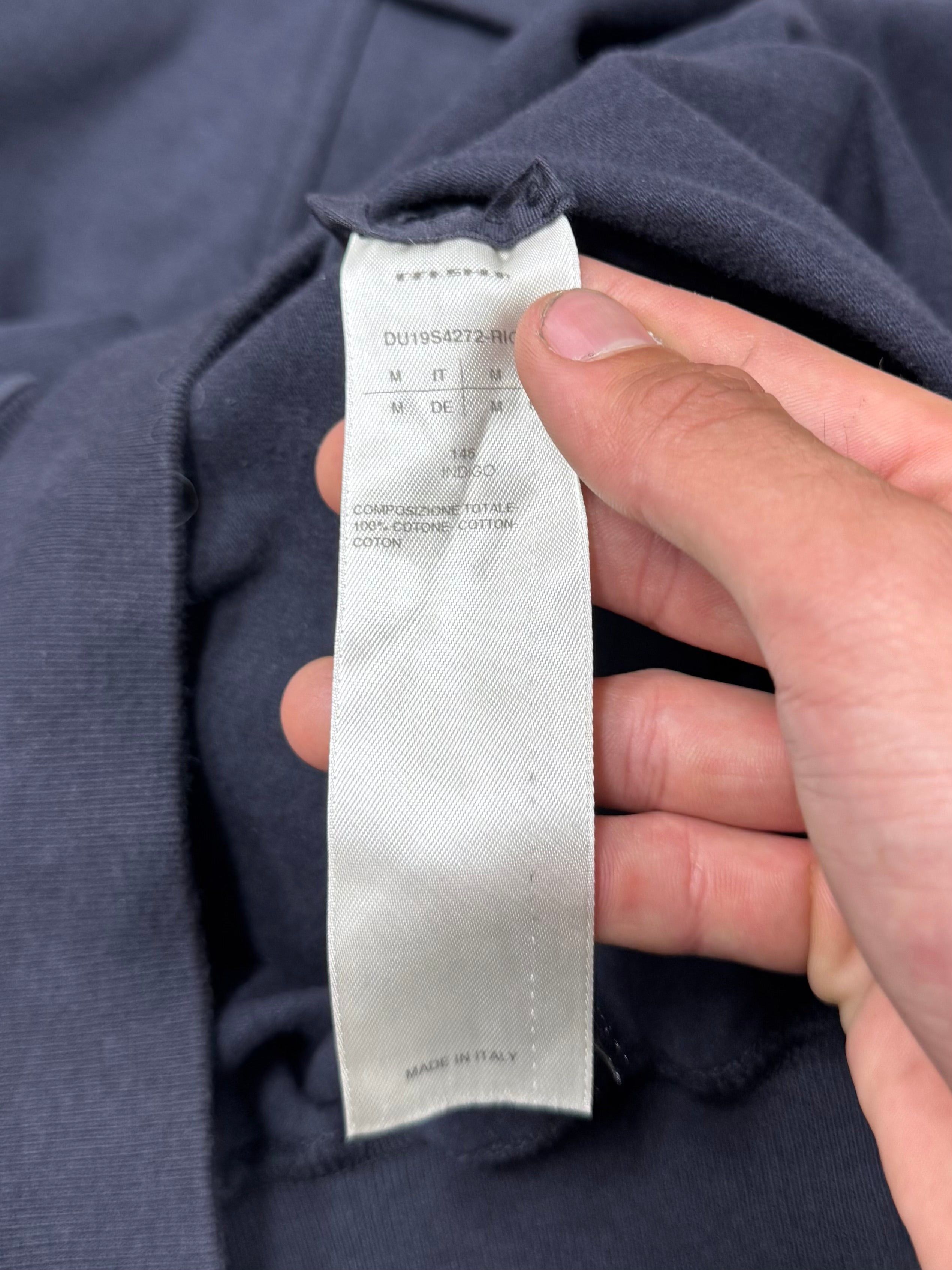 Rick Owens Rick Owens Geometric Panelled ‘Indigo’ Cotton Sweatshirt Size US M / EU 48-50 / 2 - 4 Thumbnail