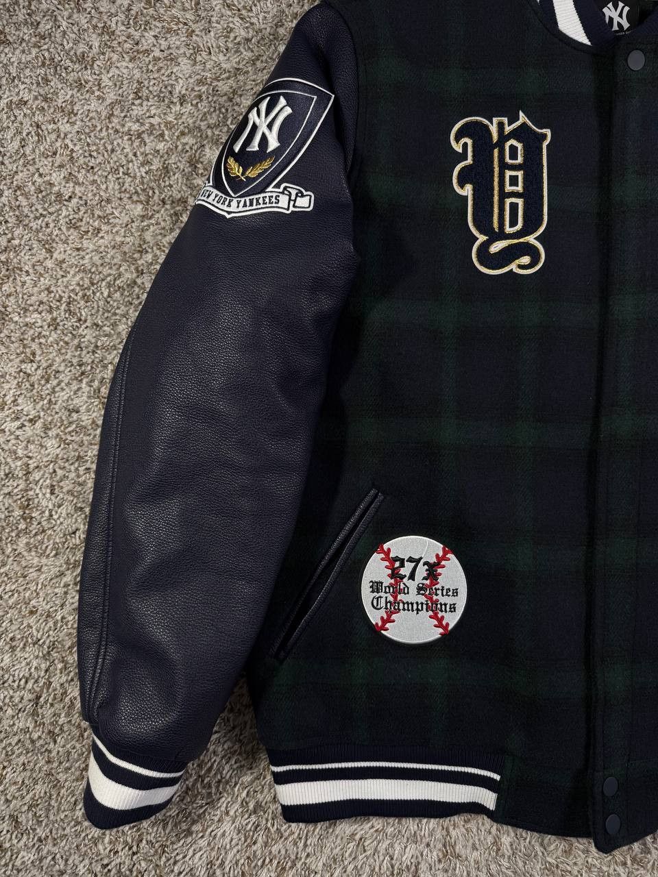 Pro Standard Pro Standard New York Yankees Plaid Varsity Jacket Size 3XL Size US XXL / EU 58 / 5 - 4 Thumbnail