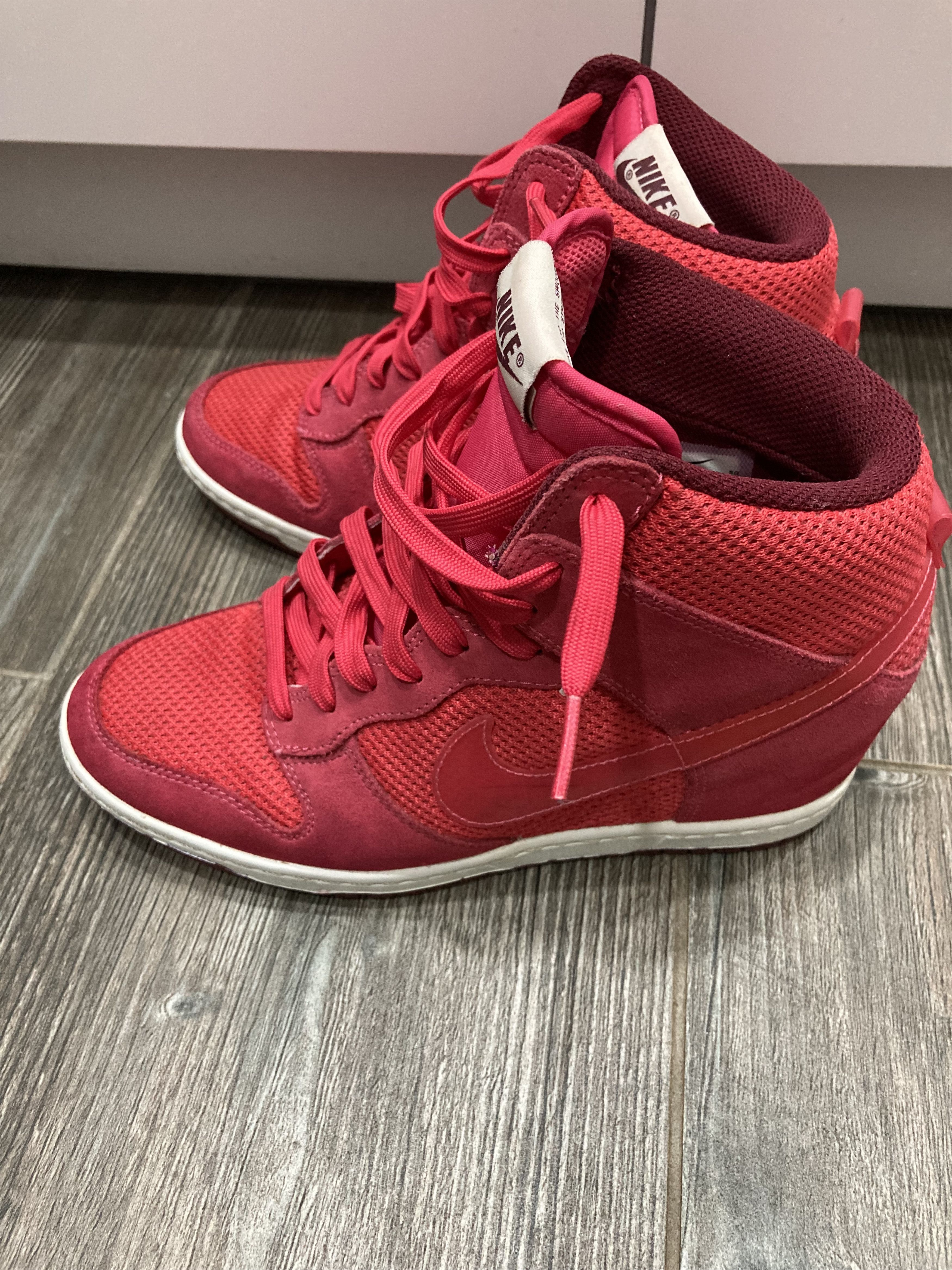 Nike Nike 2013 Dunk Sky High Hidden Wedge Сoral red Size US 8 / IT 38 - 4 Thumbnail