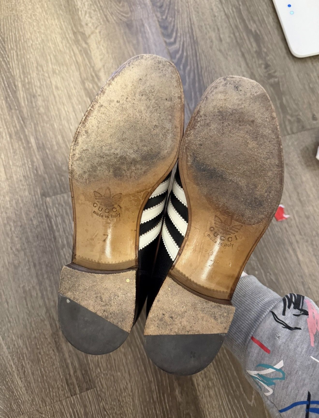 Gucci Gucci Adidas Collaboration Loafers Size US 9 / EU 42 - 11 Thumbnail