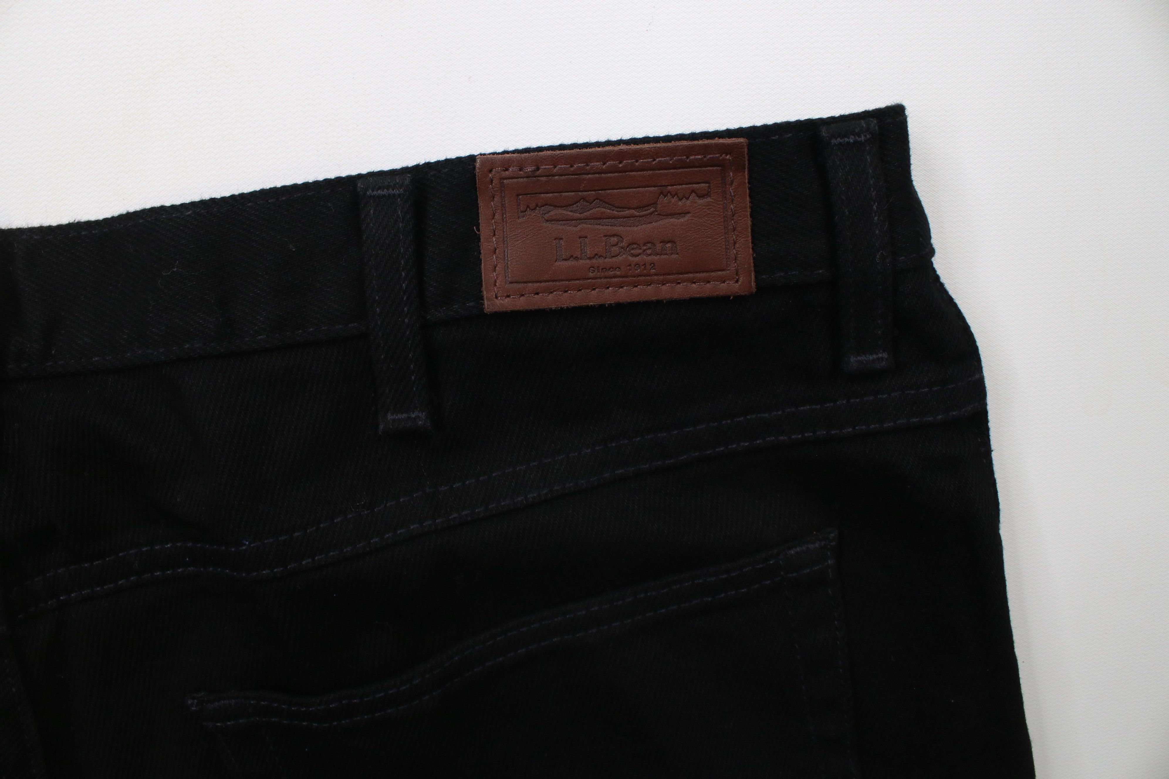 L.L. Bean × Vintage Vintage LL Bean Classic Fit Straight Leg Denim Jeans Black Size US 38 / EU 54 - 14 Thumbnail