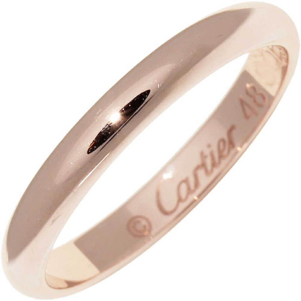 Cartier Cartier Cartier 1895 Wedding Ring Au750 Ring Size 8 Precious Metal Ring B40881 DUTY FREE for USA Size ONE SIZE - 1 Thumbnail