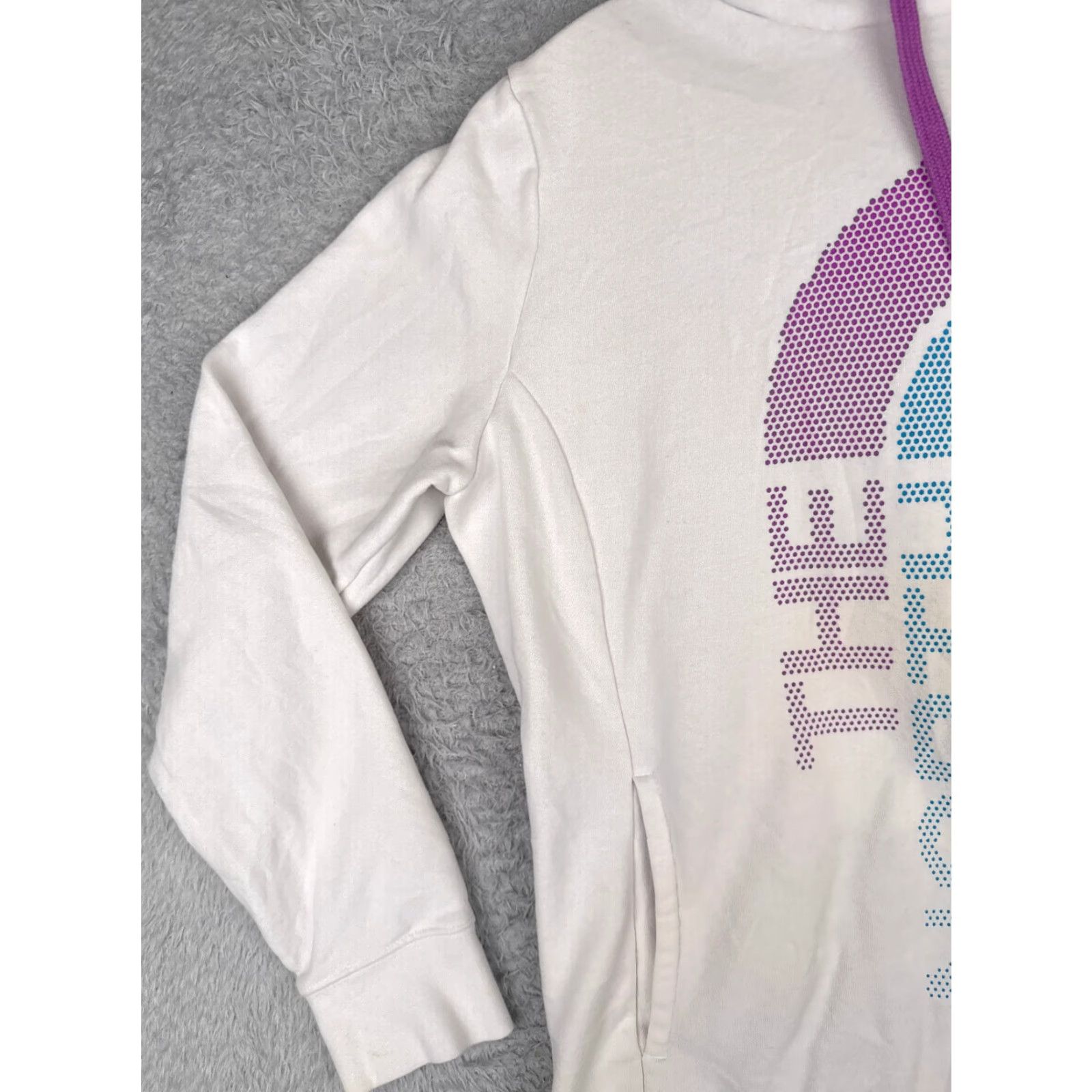 The North Face The North Face Hoodie Womens Large White Pullover Fleece Logo Sweatshirt READ Size L / US 10 / IT 46 - 3 Thumbnail