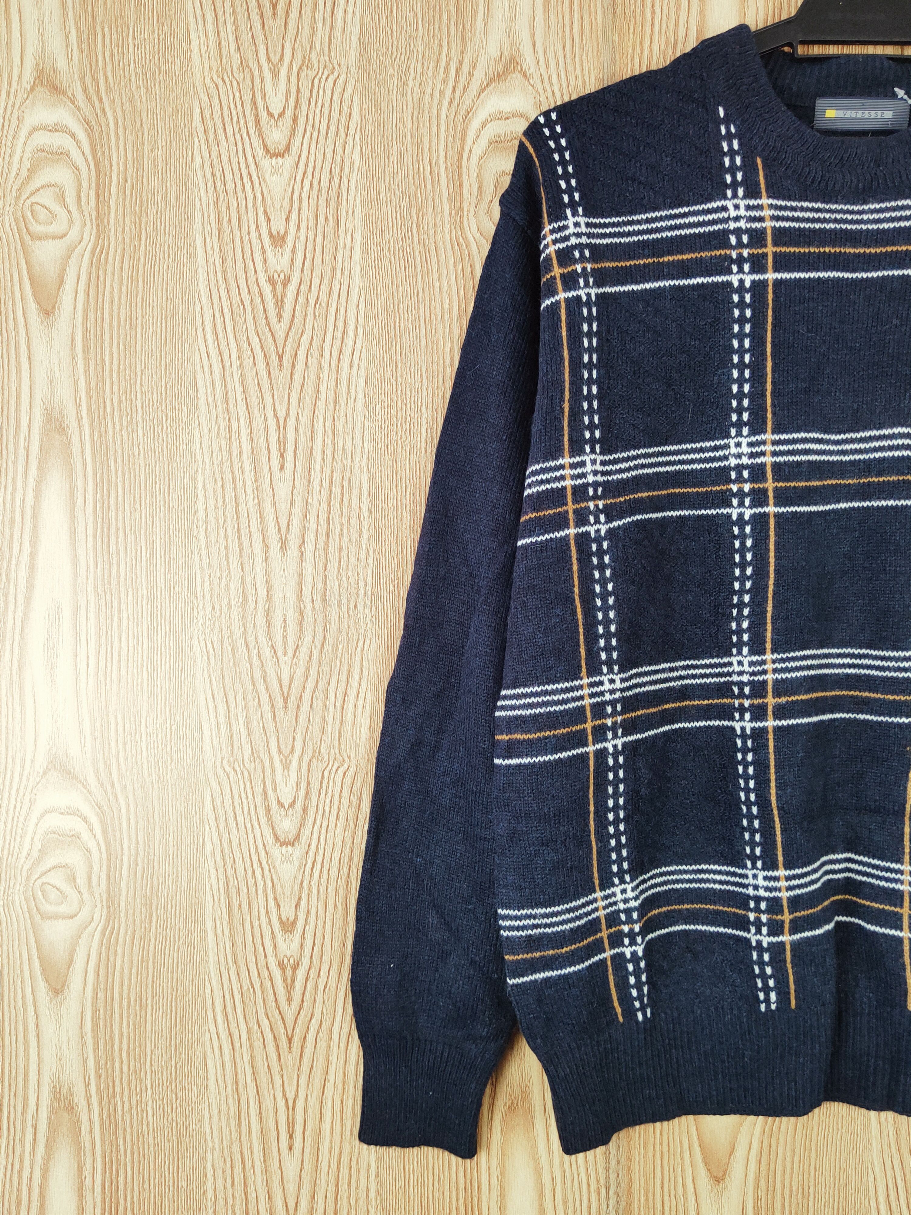 Homespun Knitwear × Japanese Brand × Vintage Vitesse Navy Knitwear Sweatshirts #W821 Size US L / EU 52-54 / 3 - 3 Thumbnail
