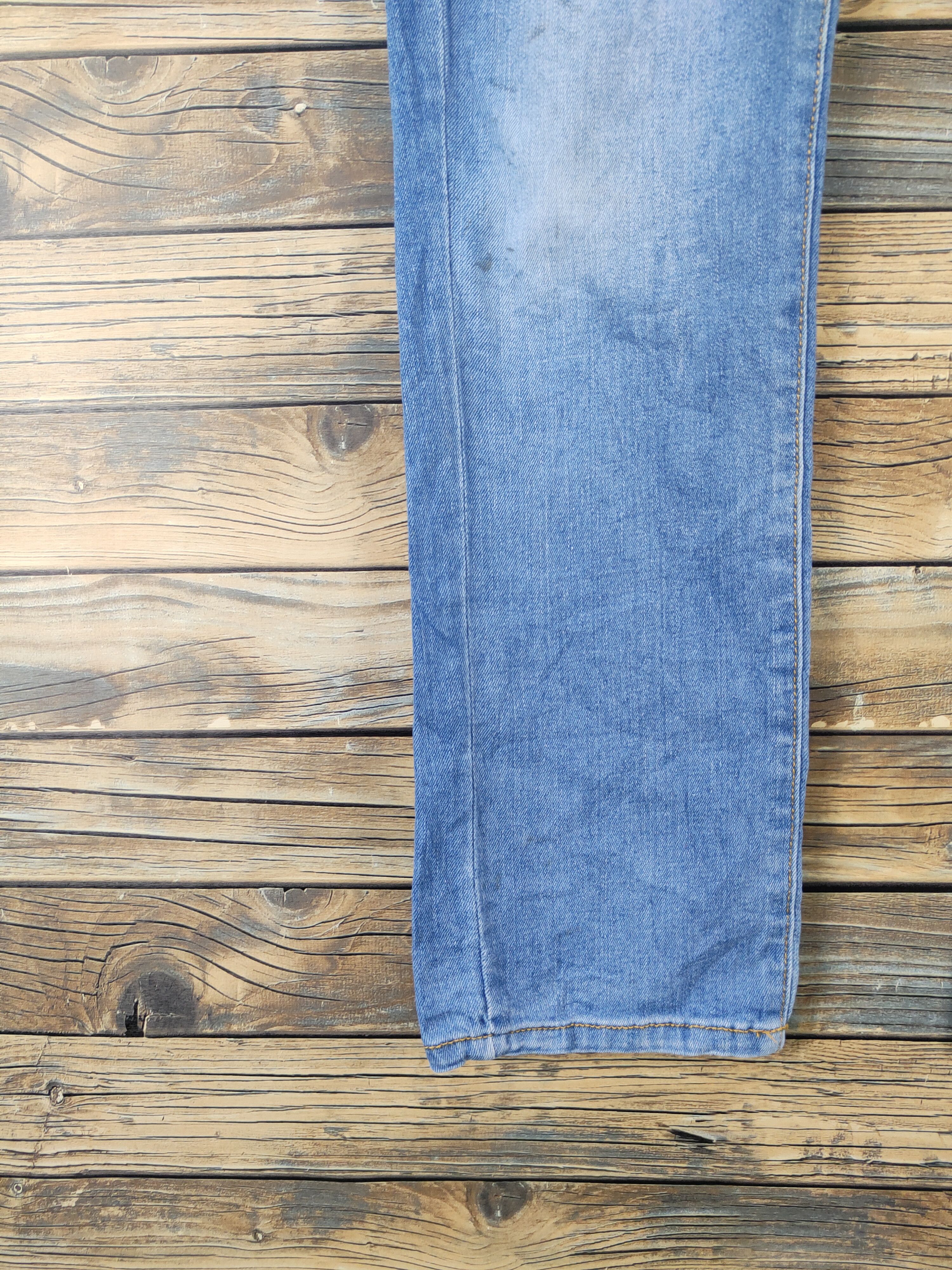 Japanese Brand Blue Monster Blue Distressed Ripped Jeans #W1951 Size US 32 / EU 48 - 5 Thumbnail