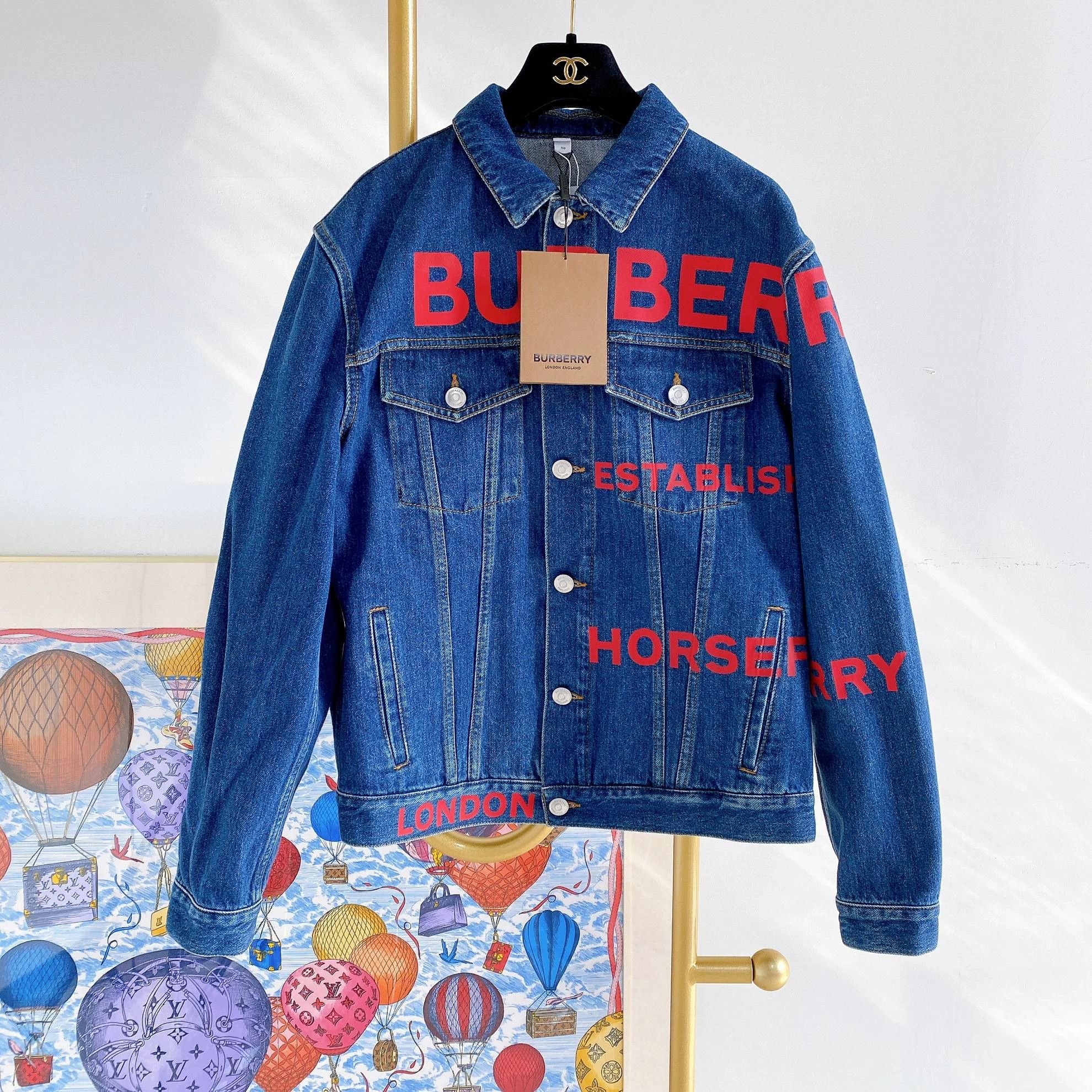 Burberry Burberry TB Denim Jacket 50 New with tags Size US M / EU 48-50 / 2 - 1 Thumbnail