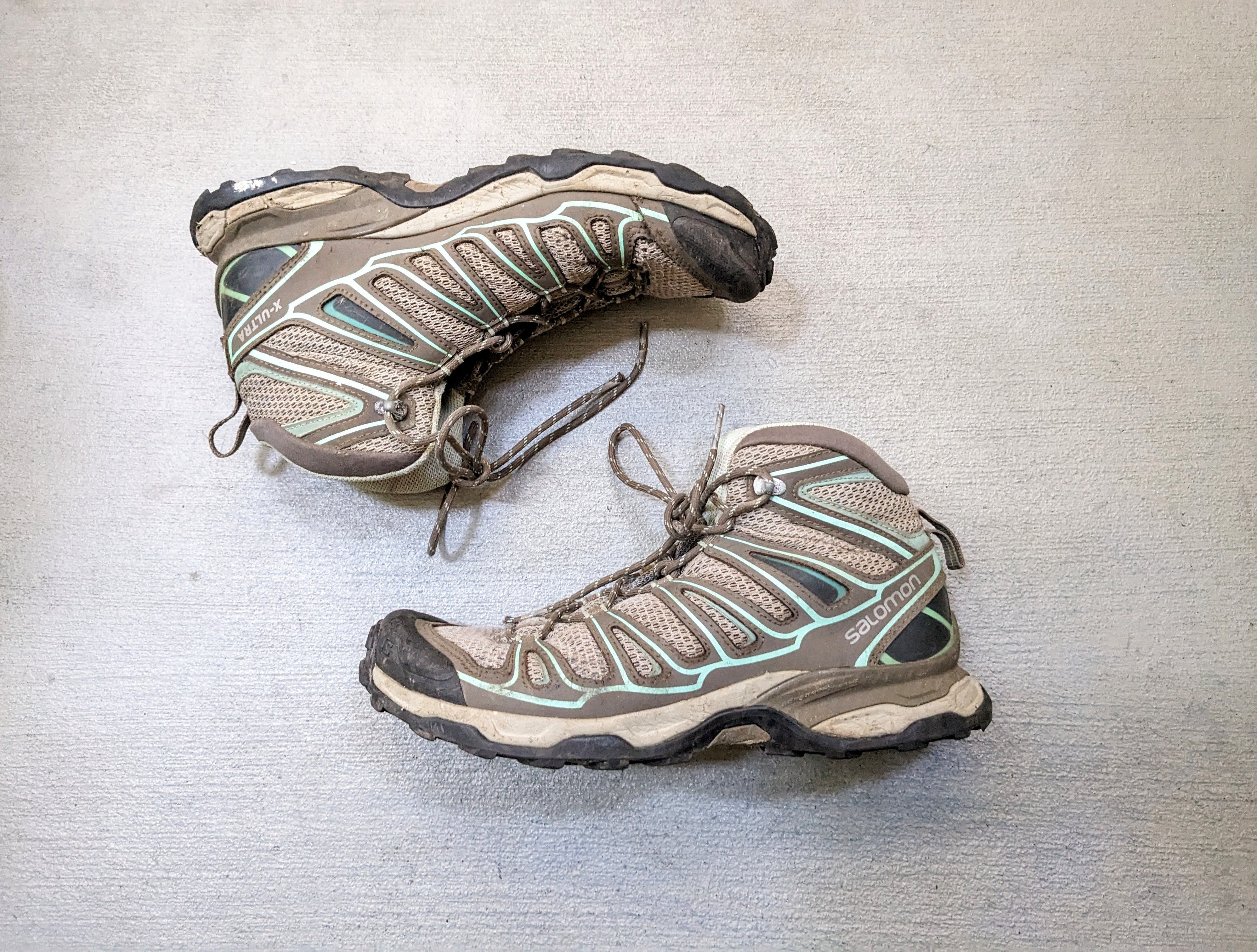 Salomon Salomon X Ultra Hiking Boots 8.5 Gray Green Gore-tex Size US 8.5 / EU 41-42 - 1 Thumbnail
