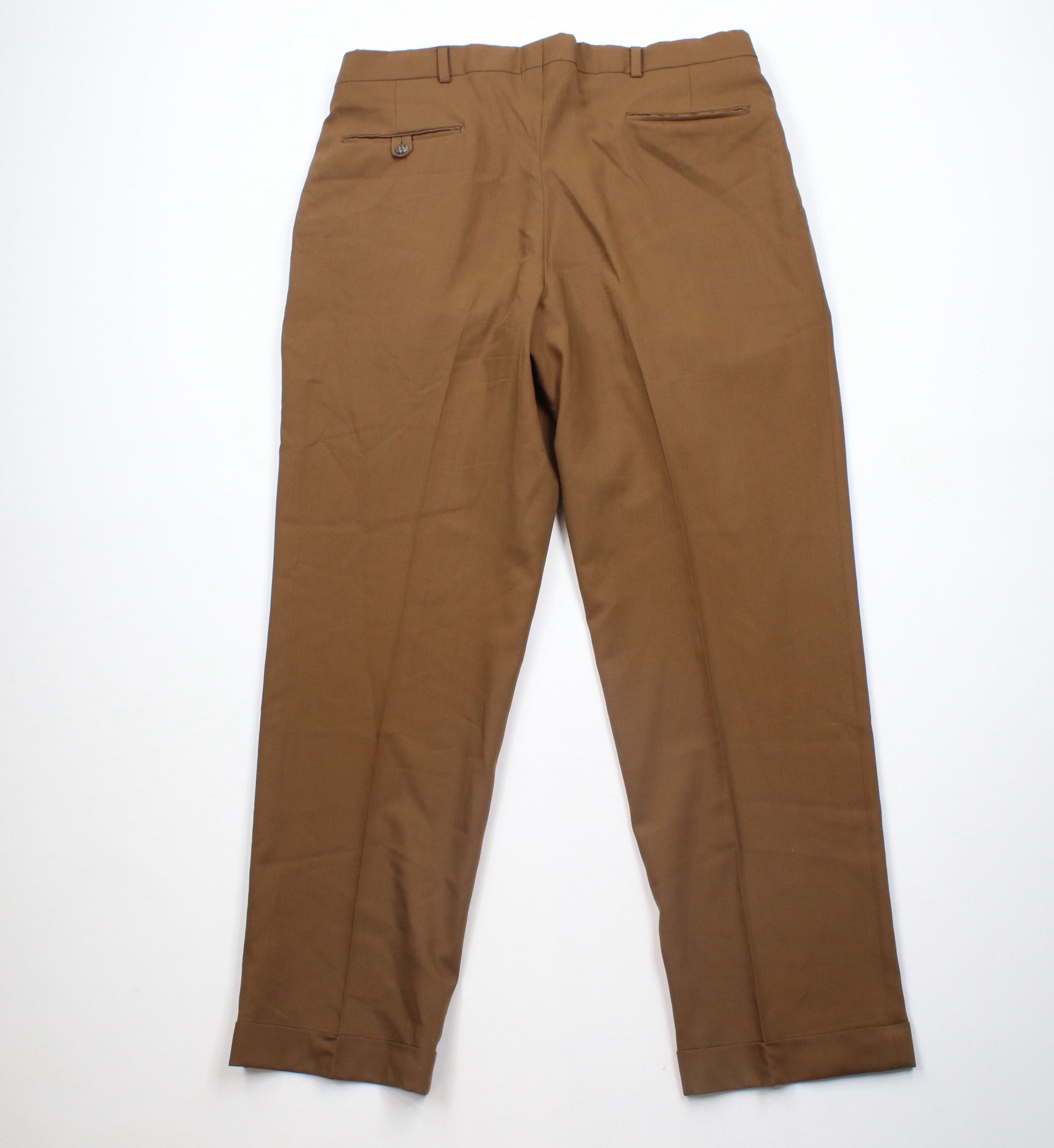 Vintage Vintage 90s Streetwear Wide Leg Super 100s Wool Chino Pants Size US 36 / EU 52 - 11 Thumbnail