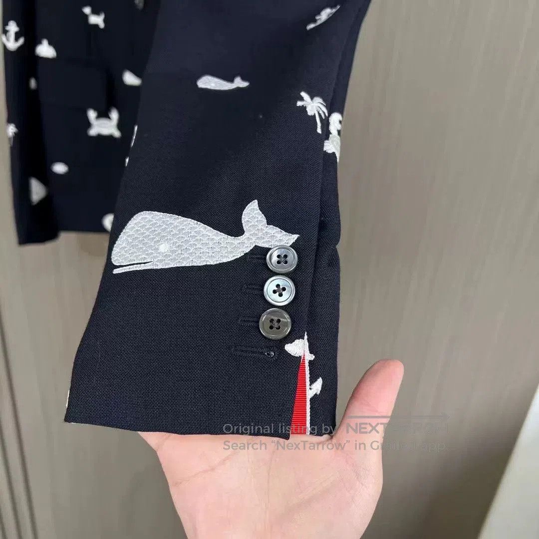 Thom Browne thom browne whale turtle embroidered jacket. Size US M / EU 48-50 / 2 - 4 Thumbnail