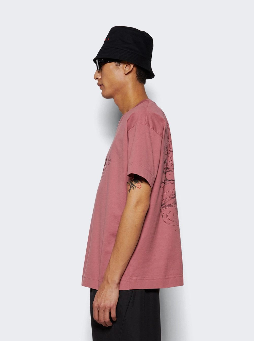 Givenchy o1w1db10426 Boxy Short Sleeve T-Shirt in Pink Size US M / EU 48-50 / 2 - 4 Thumbnail