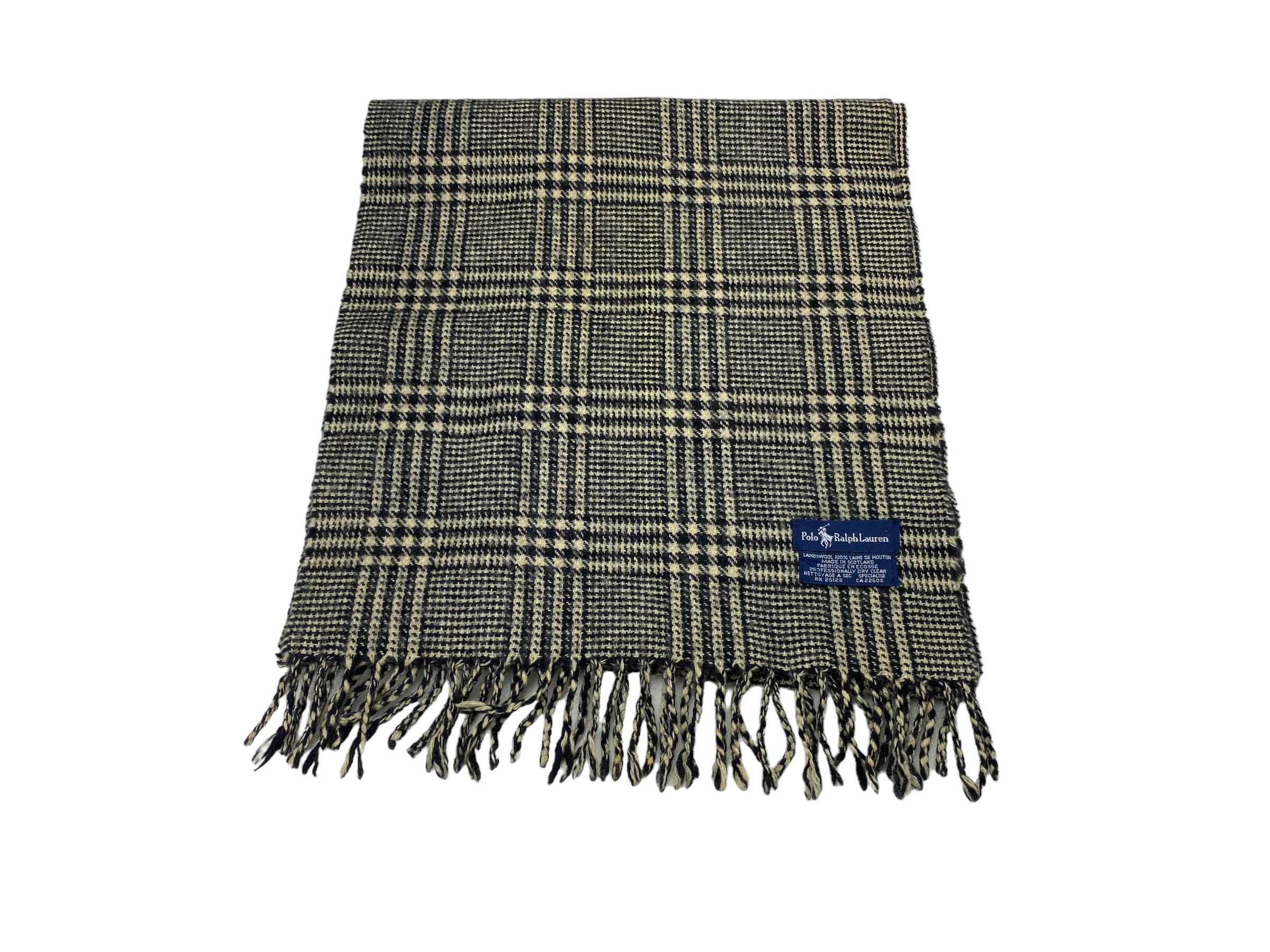 Polo Ralph Lauren × Vintage Vintage Polo Ralph Lauren Lambswool Muffler Scarf Size ONE SIZE - 5 Thumbnail