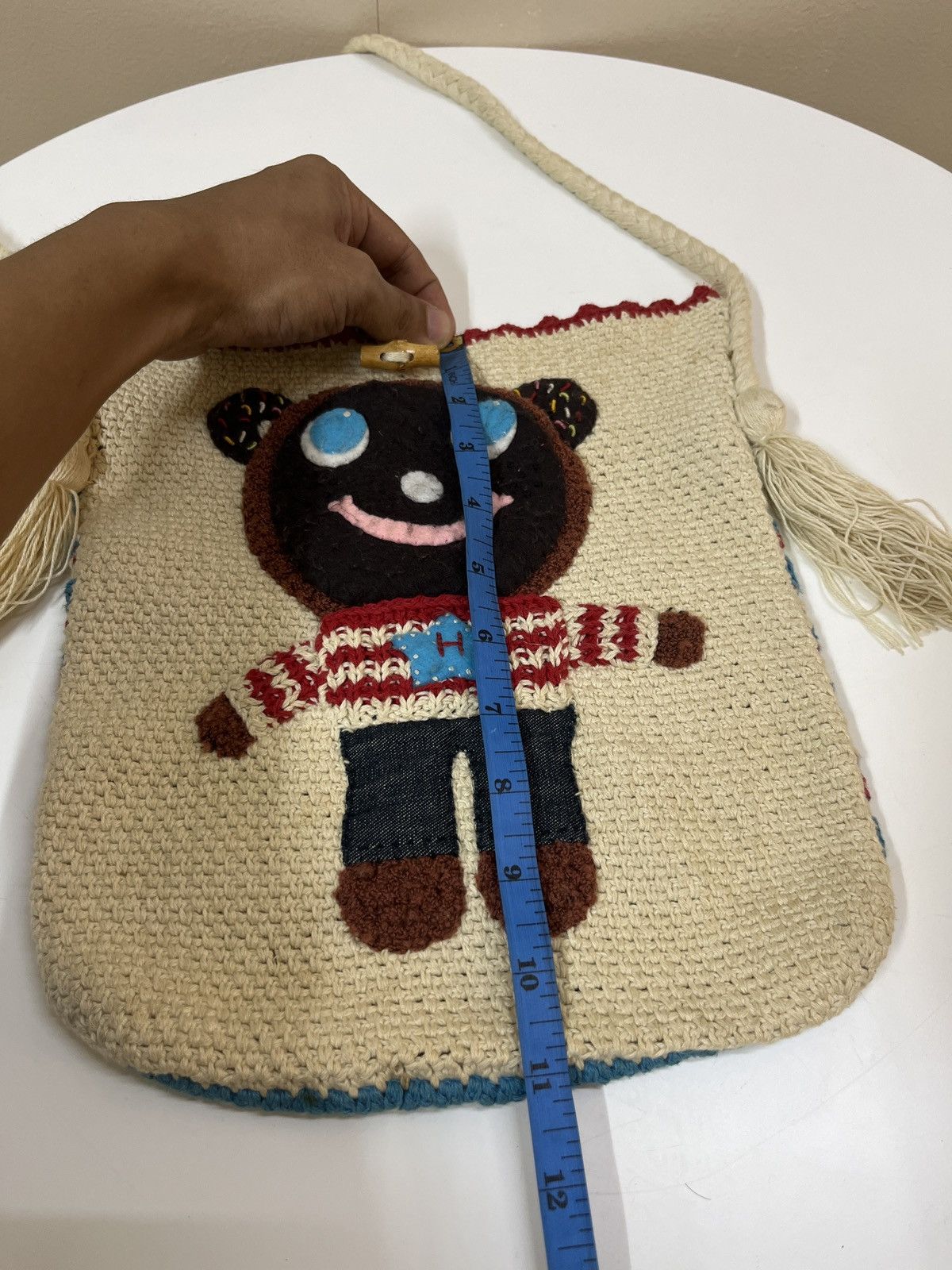 Hysteric Glamour × Japanese Brand × Vintage Vintage Hysteric Glamour Crochet Knit Sling Bag Size ONE SIZE - 6 Thumbnail
