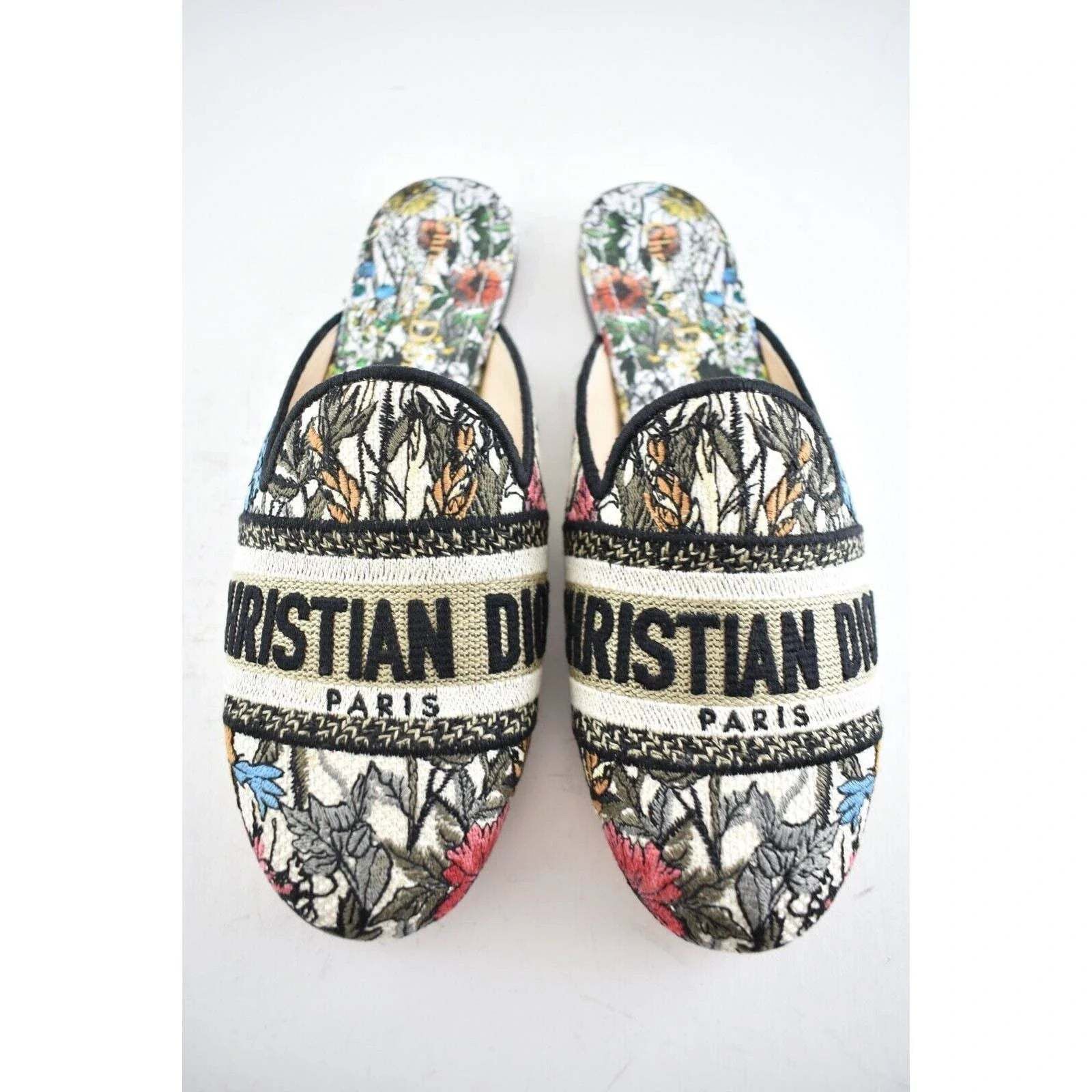 Dior Off Mule Mille Fleurs Backless Slide Ballerina Flat 36 Size US 6 / IT 36 - 8 Thumbnail