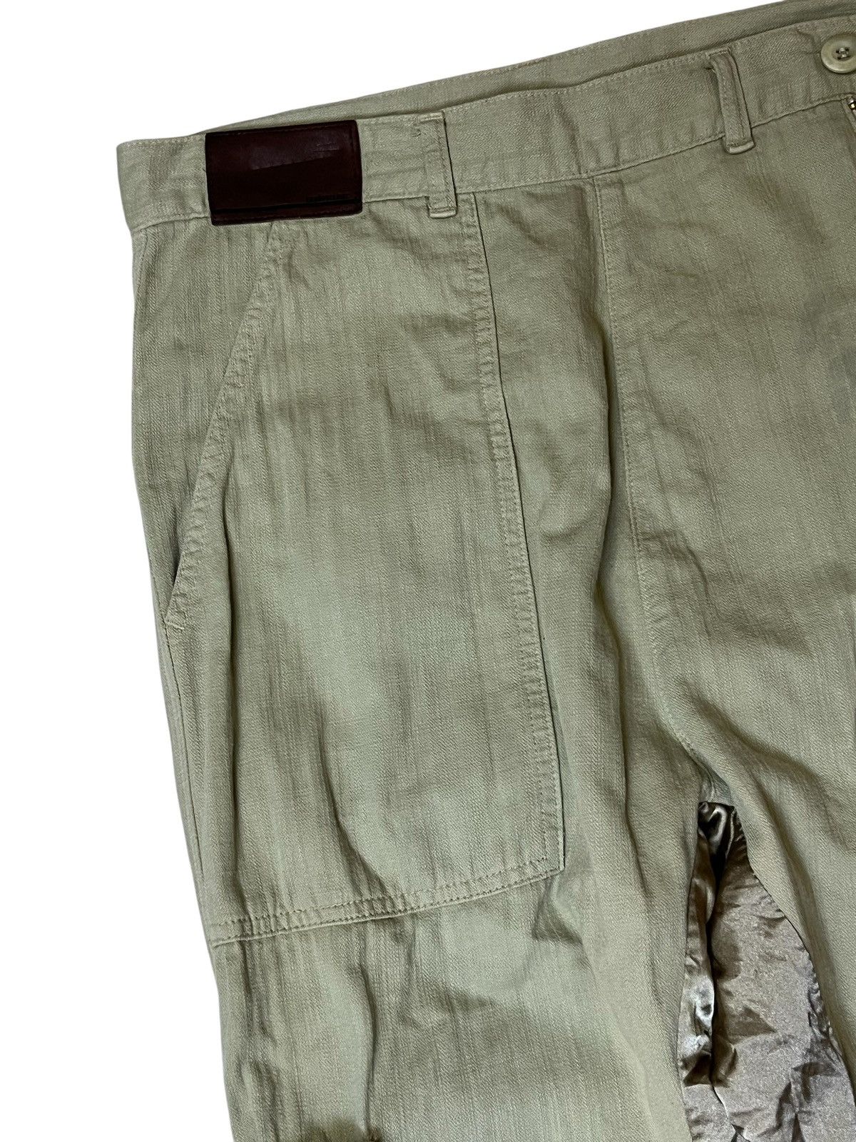 Japanese Brand Japanese cult EARTH MUSIC with silk patchwork cargo pants Size US 31 - 7 Thumbnail