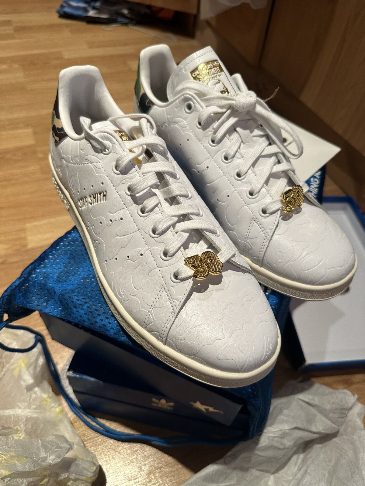 Adidas × Bape Adidas Stan Smith BAPE “30th Anniversary” White Size UK9.5 Size US 10 / EU 43 - 2 Thumbnail