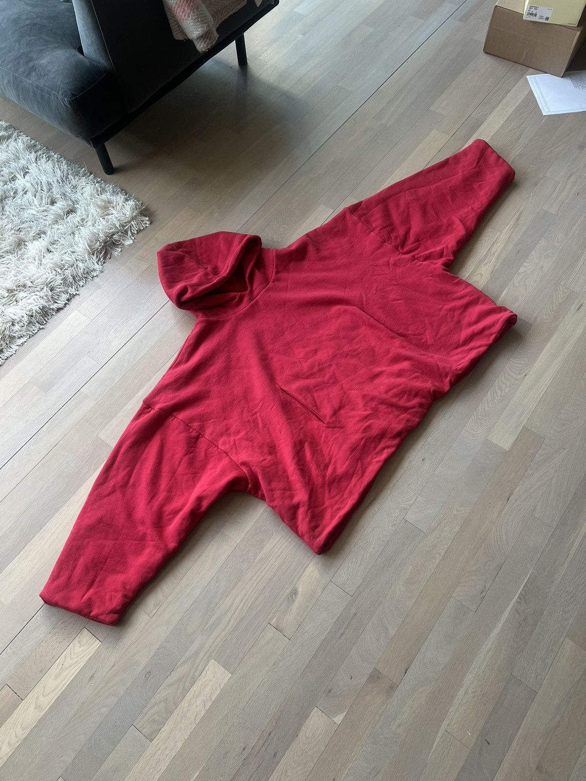 image of Kanye West x Yeezy Season Yzy Sample Dmx Hoodie in Red, Men's (Size 2XL)