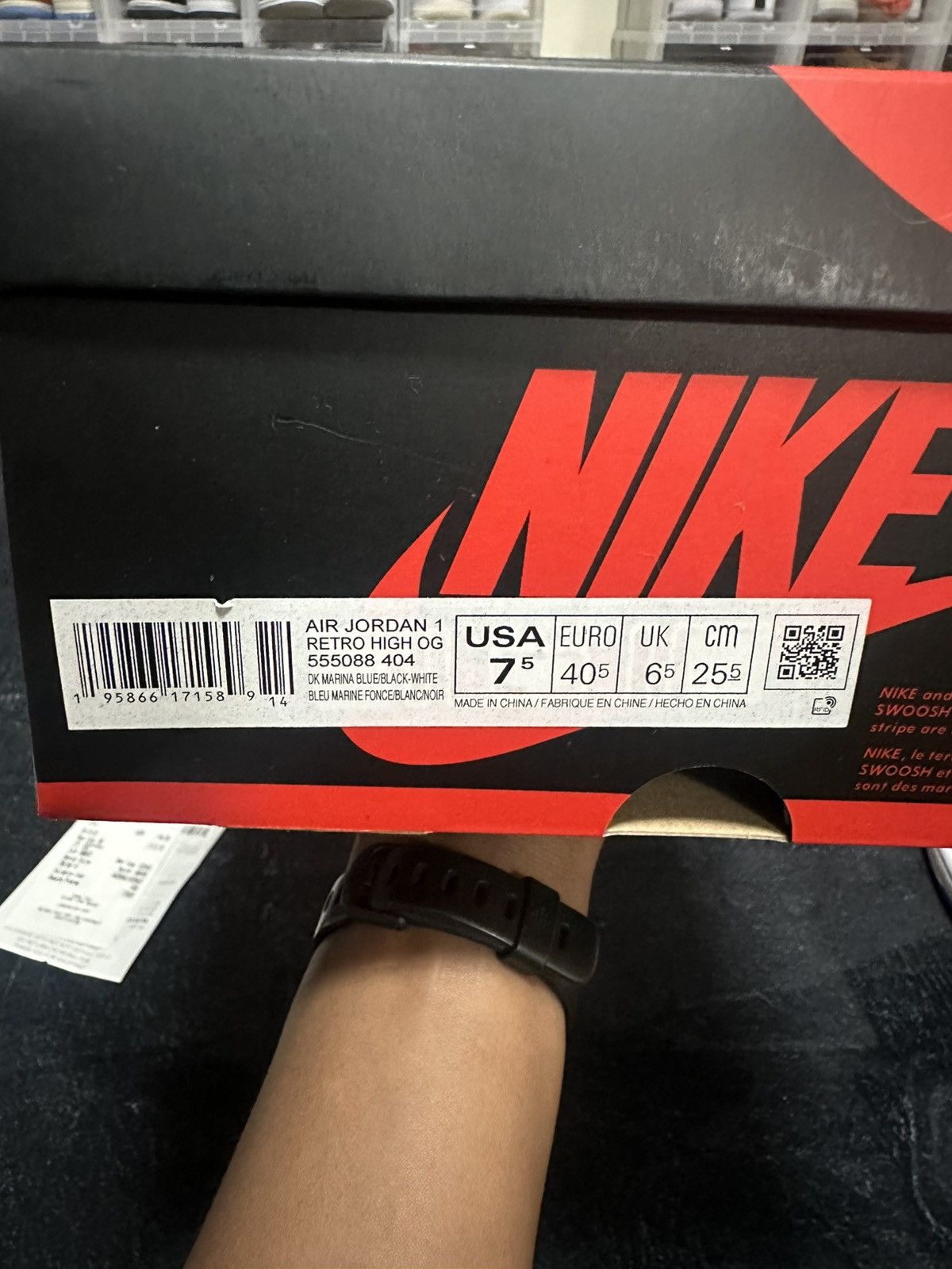 Jordan Brand Air Jordan 1 High Retro “Marina Blue” SIZE 7.5M Size US 7.5 / EU 40-41 - 9 Thumbnail