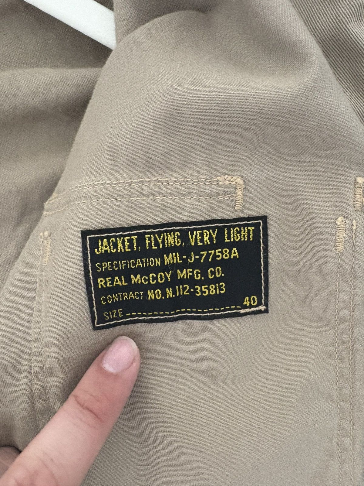 The Real McCoy's REAL MCCOYS MIL-J-7758A FLIGHT JACKET Size US XXS / EU 40 - 5 Thumbnail