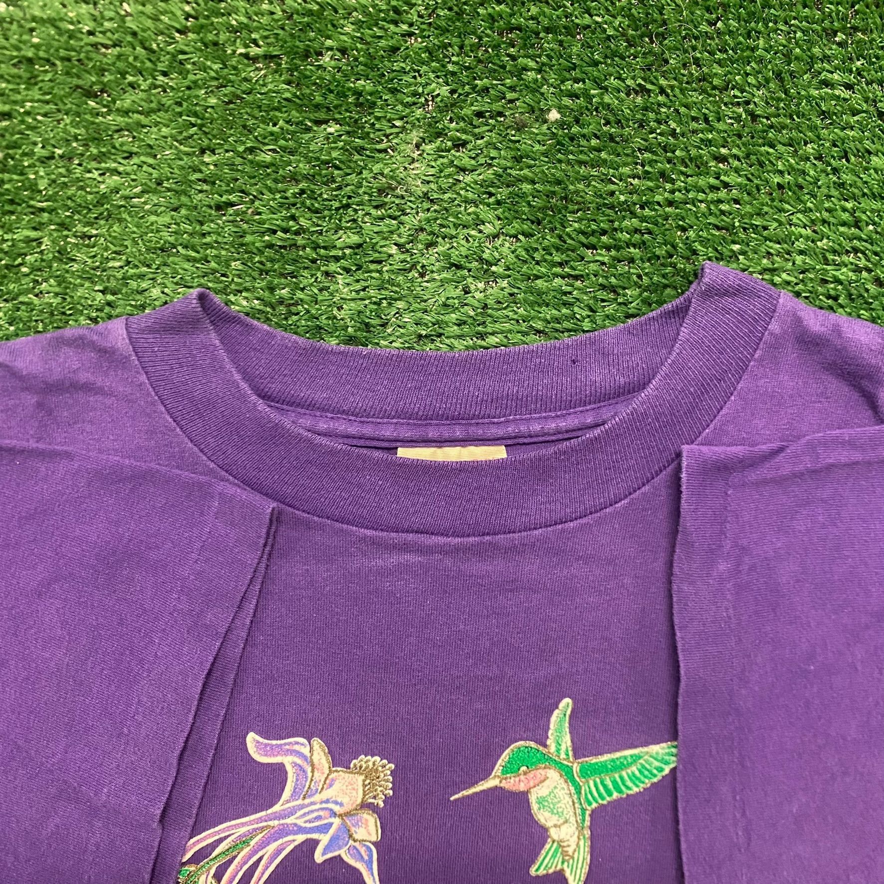 Vintage Vintage 90s Branson Missouri Birds T-Shirt Nature Floral Art Size US L / EU 52-54 / 3 - 3 Thumbnail