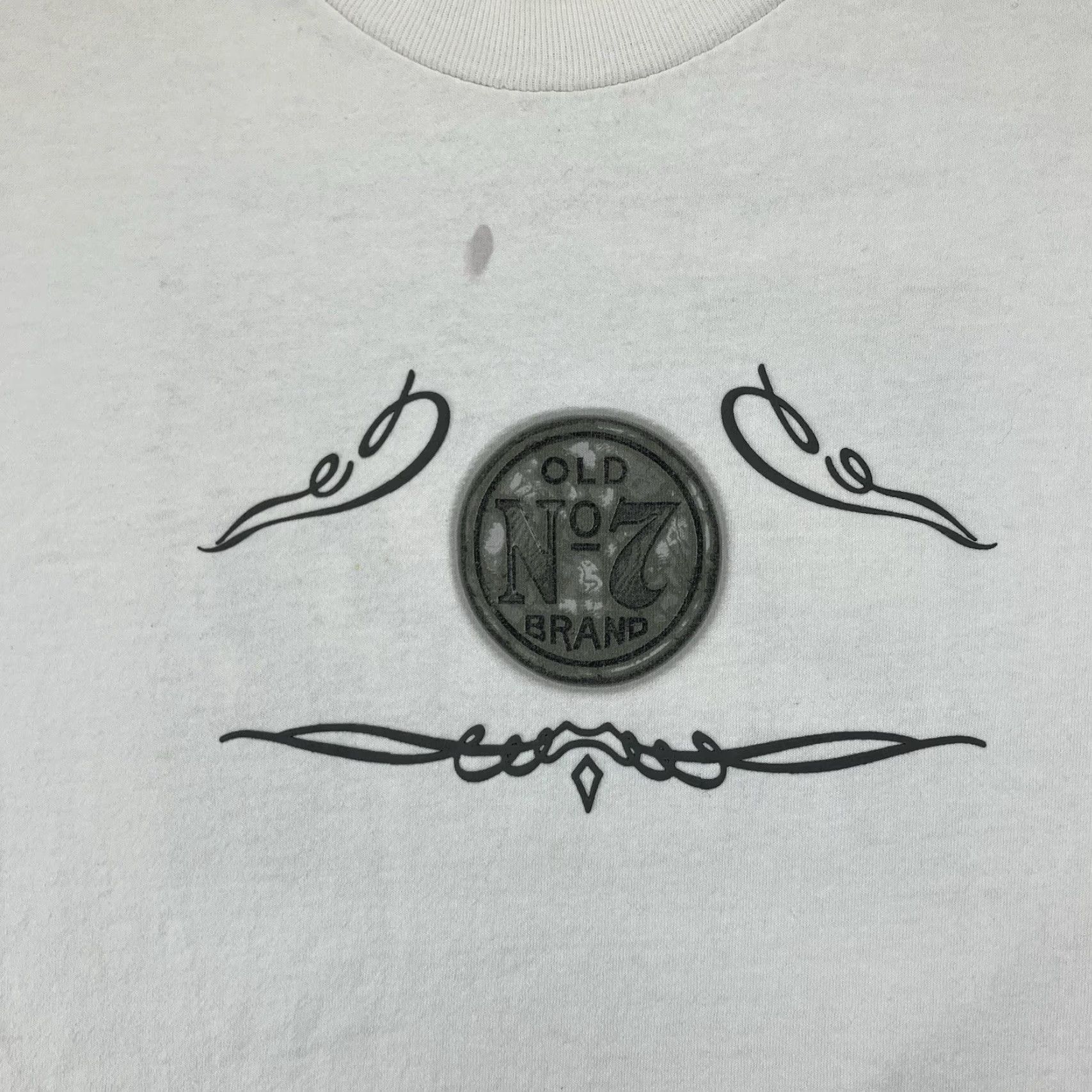 Vintage VINTAGE Jack Daniels Whiskey T-Shirt Mens Large White Cotton Cowboy Graphic 80s 90s USA Size US L / EU 52-54 / 3 - 3 Thumbnail