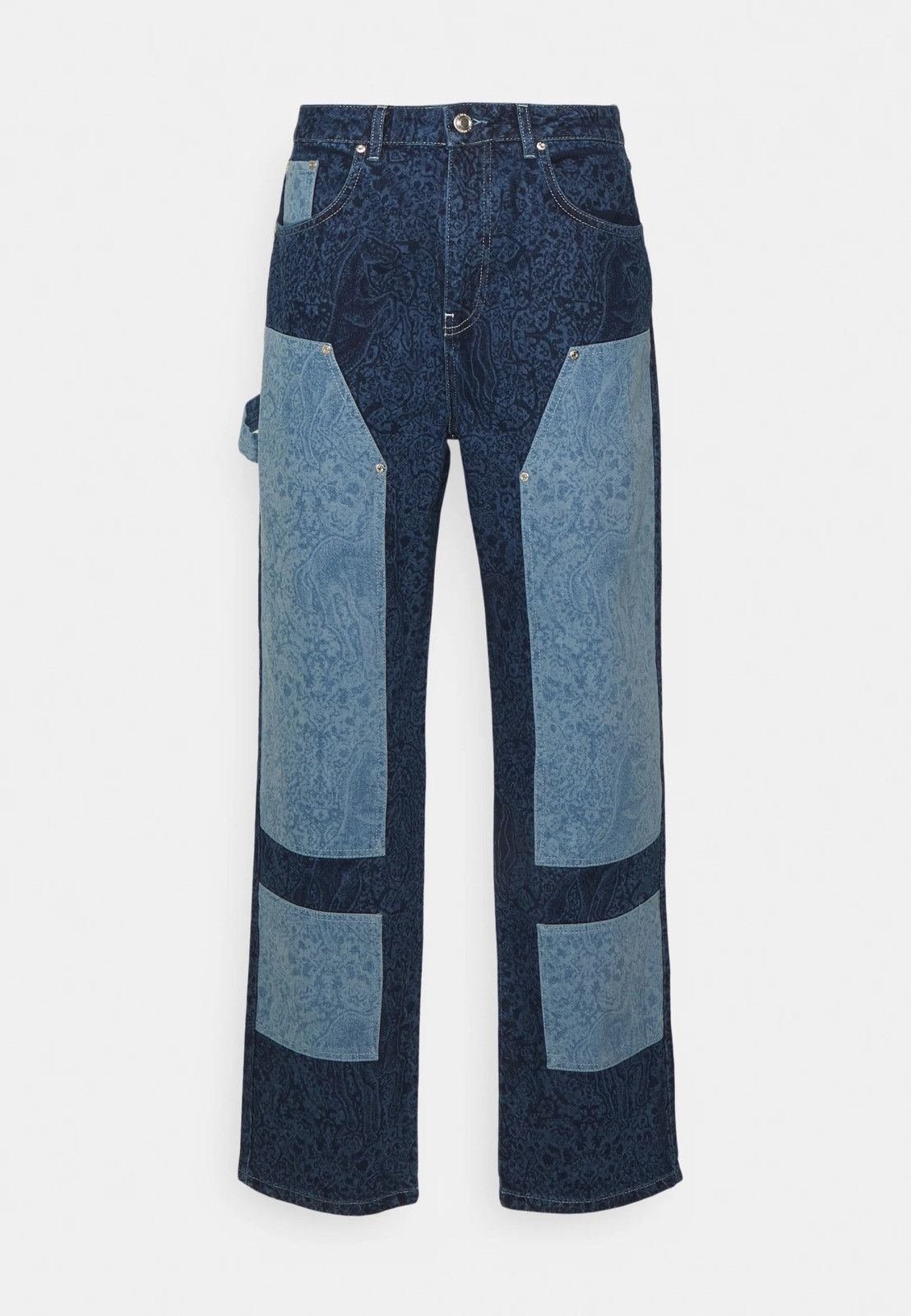 Les Benjamins !DS! SS23 Les Benjamins Horse Paisley Navy Denim Pants Size US 34 / EU 50 - 4 Thumbnail