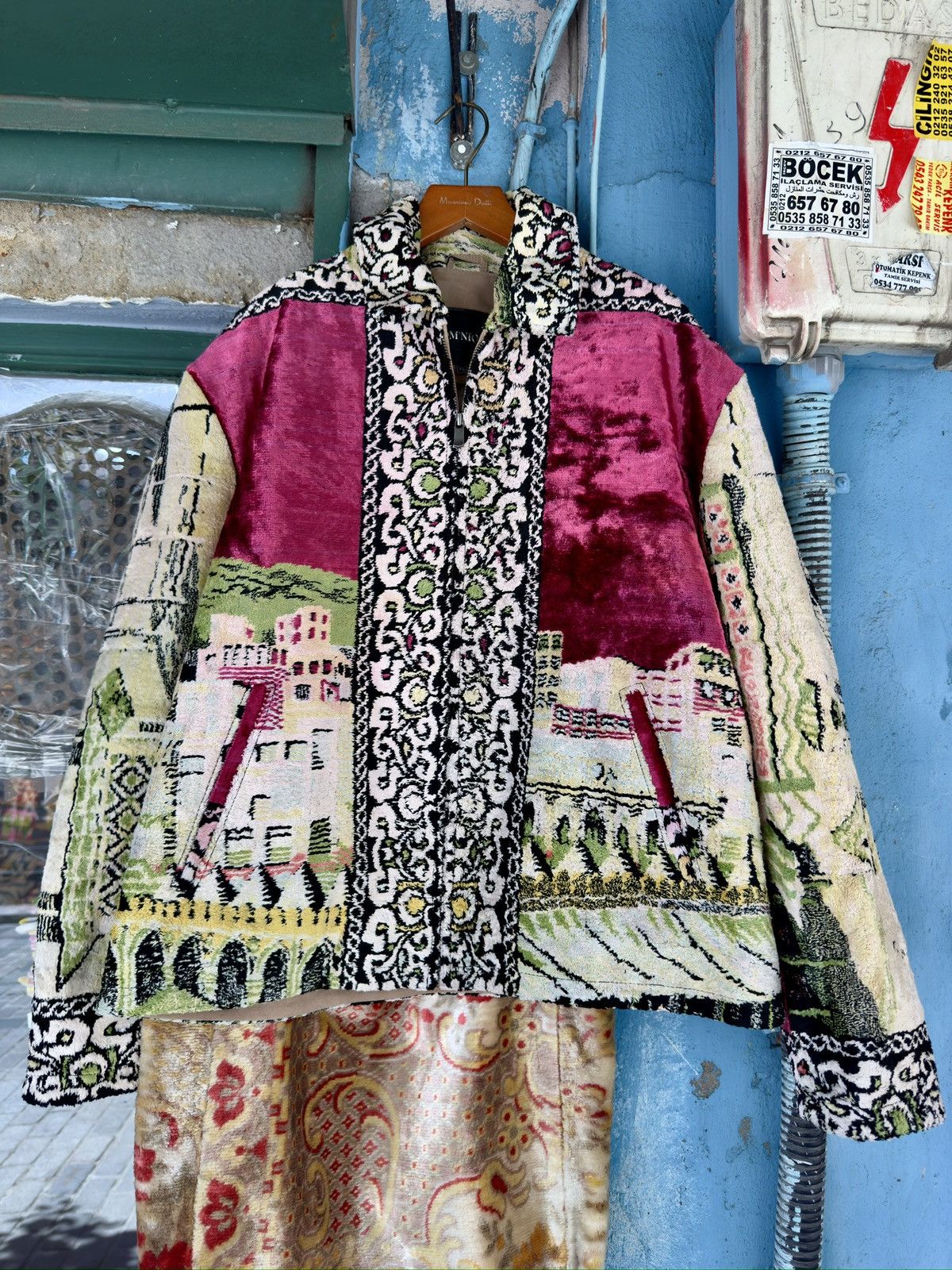 Other DOM’NIQUE “Velvet Skyline” Turkish Textile Work Jacket: Size US XL / EU 56 / 4 - 14 Thumbnail