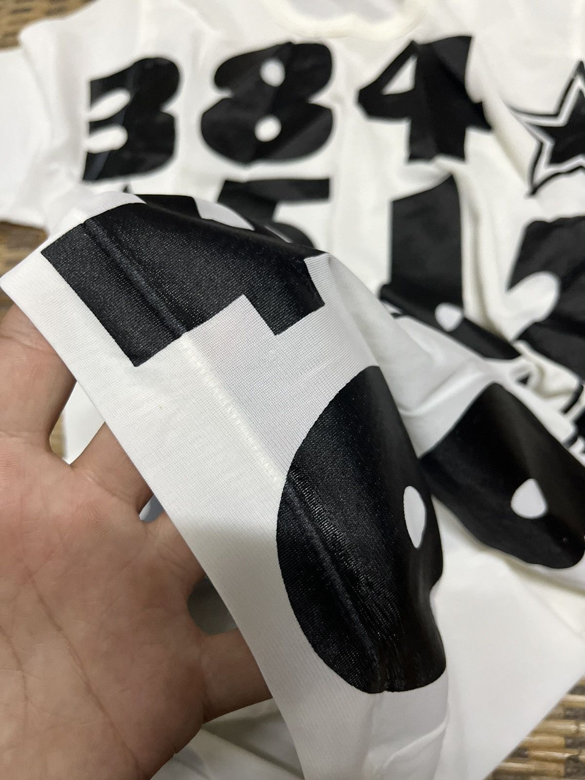 Comme des Garcons × Designer × Japanese Brand VINTAGE COMME DES GARCONS NYLON BIG NUMBERS LOGO SHIRTS Size S / US 4 / IT 40 - 8 Thumbnail