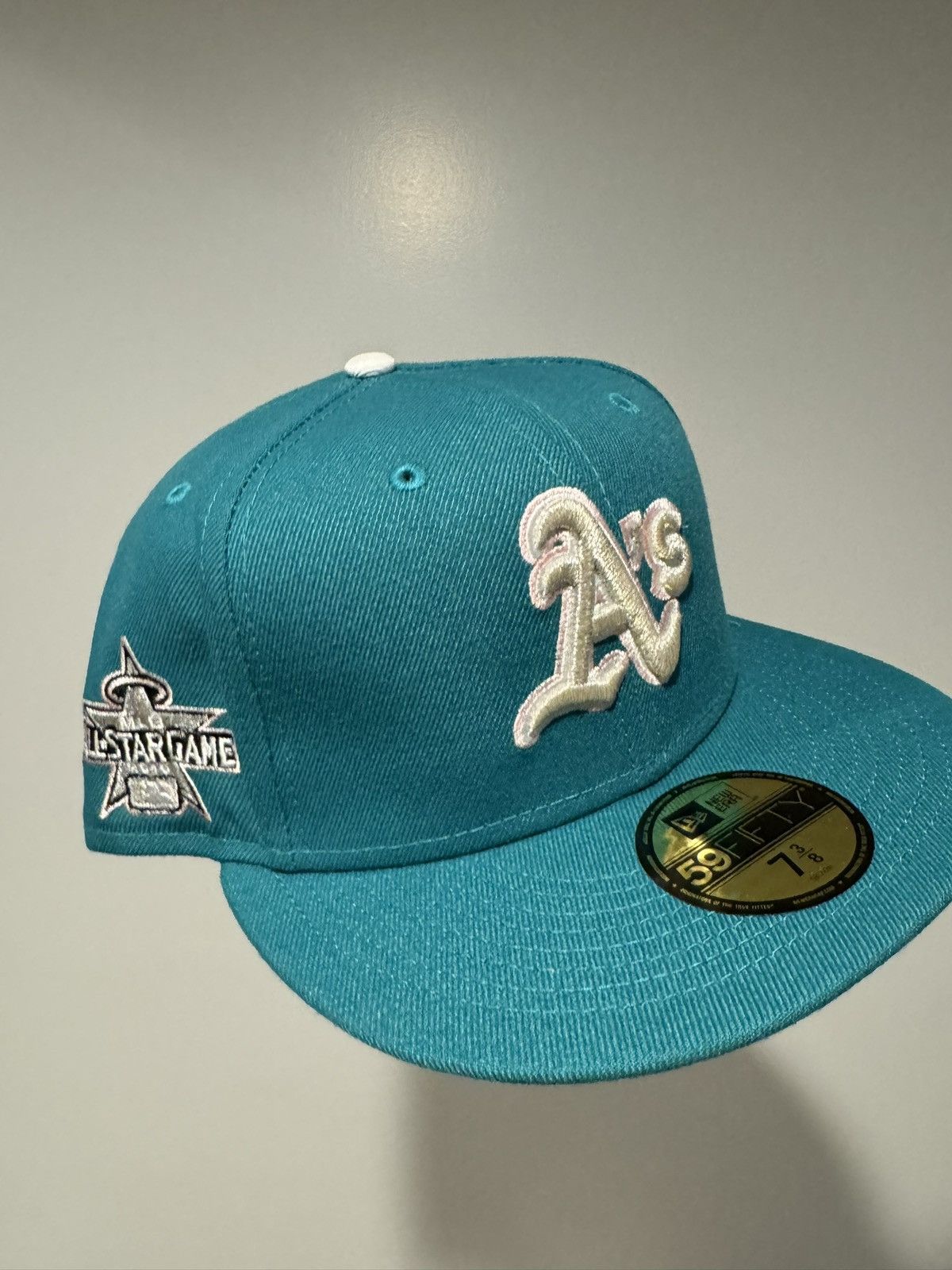Hat Club × MyFitteds × New Era Hatclub Exclusive Myfitteds Oakland Athletics teal pinky 3/8 Size ONE SIZE - 1 Thumbnail