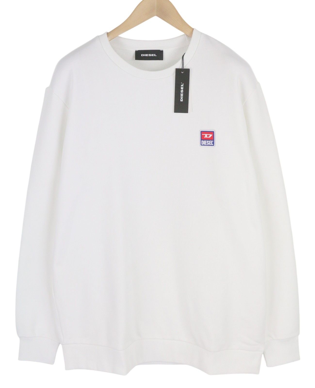 Diesel S-GIR-DIV-P 2XL White Logo Sweatshirt 41022 Size US XXL / EU 58 / 5 - 1 Thumbnail